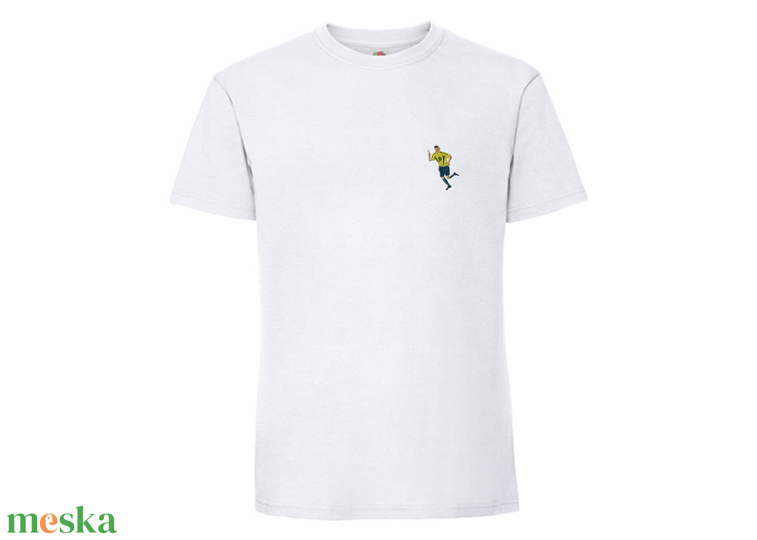 Hímzett póló, Ronaldo - ikonikus gólöröm - '02 - ruha & divat - férfi ruha - póló - Meska.hu