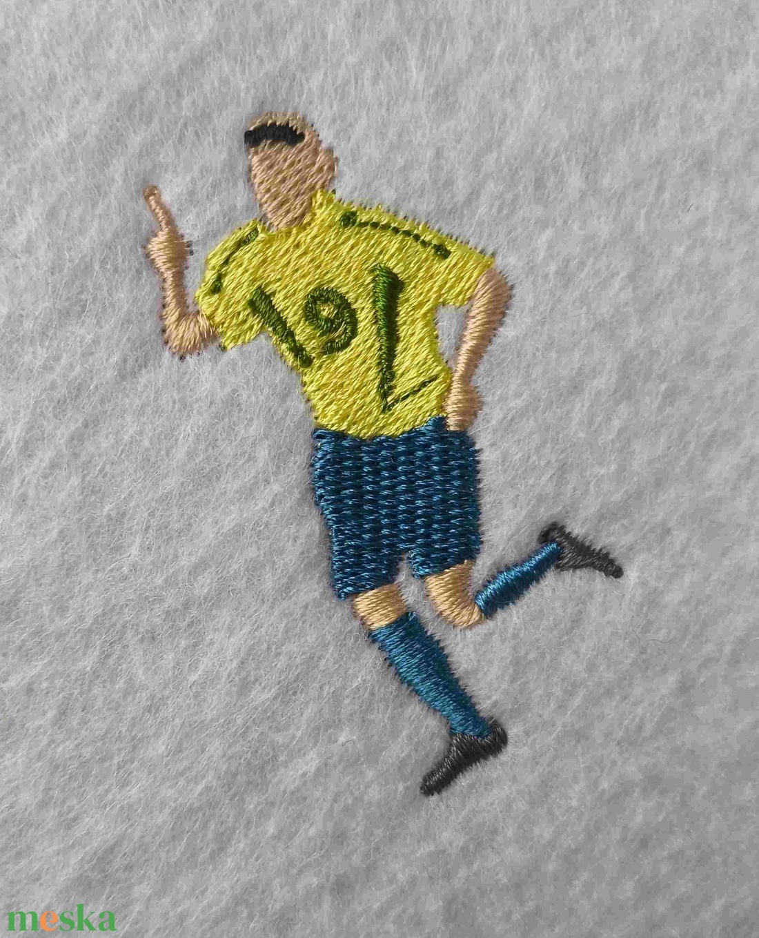 Hímzett póló, Ronaldo - ikonikus gólöröm - '02 - ruha & divat - férfi ruha - póló - Meska.hu