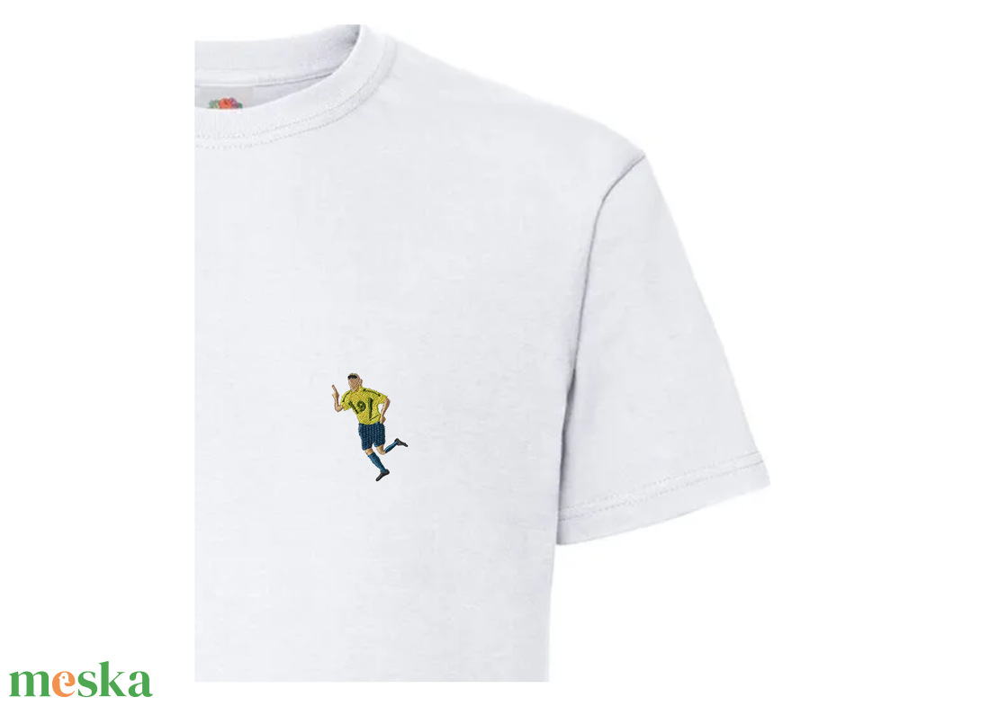 Hímzett póló, Ronaldo - ikonikus gólöröm - '02 - ruha & divat - férfi ruha - póló - Meska.hu