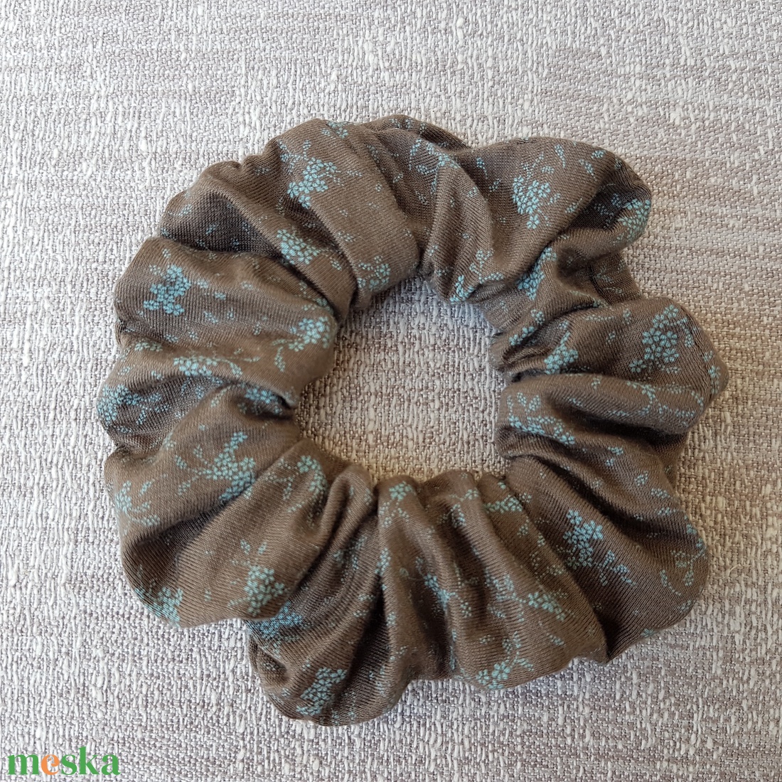 Textil hajgumi, scrunchie - kb. 8-9 cm - ruha & divat - hajdísz & hajcsat - hajgumi - Meska.hu