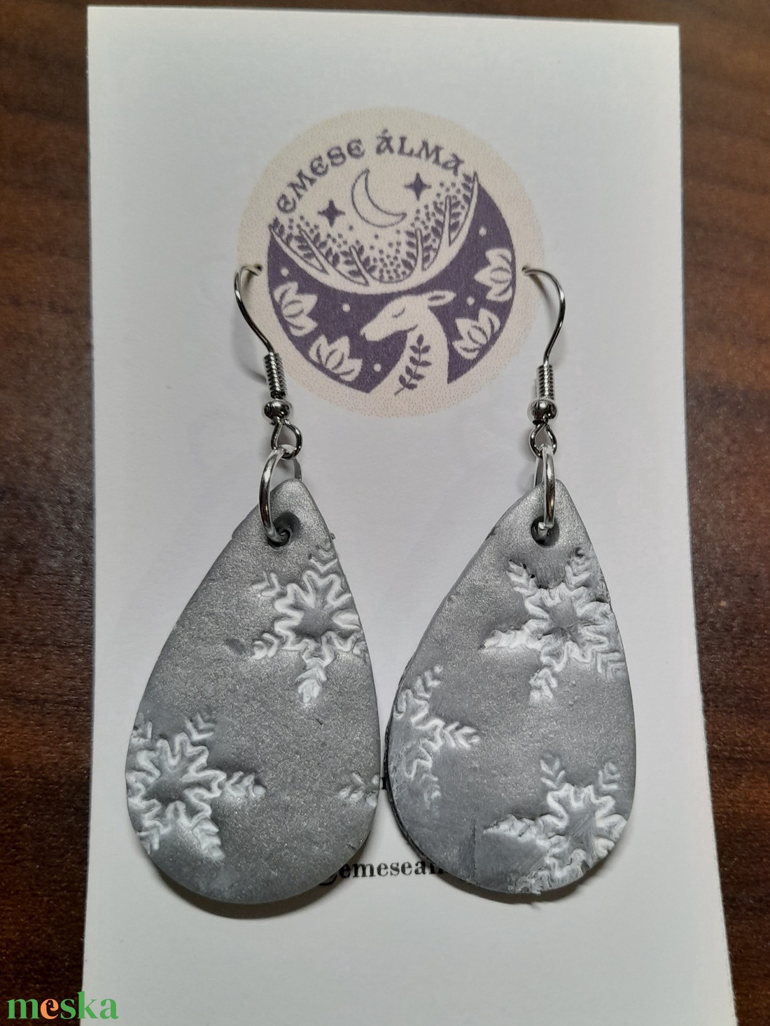 Hópelyhes fülbevaló - ékszer - fülbevaló - fülékszer - Meska.hu