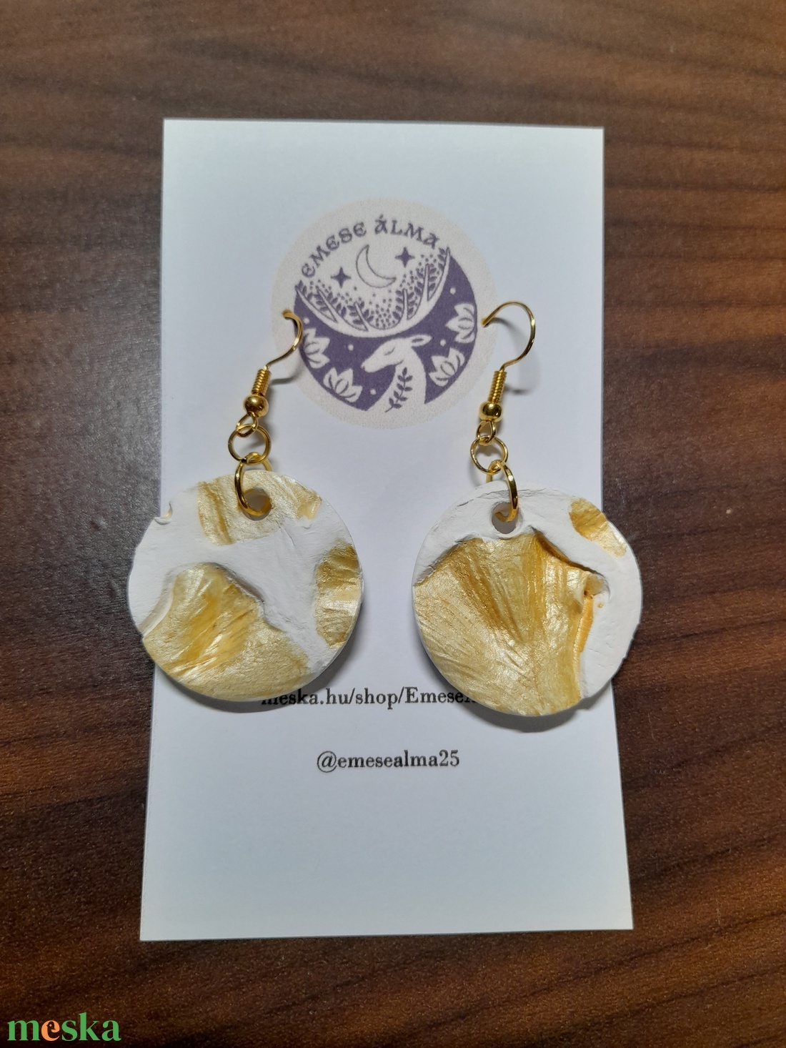 Ginkgo biloba fülbevaló - ékszer - fülbevaló - fülékszer - Meska.hu