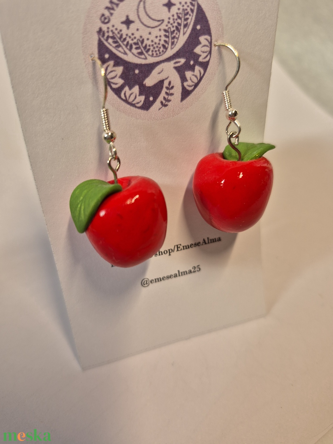 Alma - ékszer - fülbevaló - fülékszer - Meska.hu