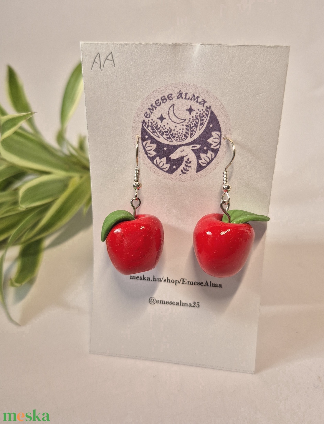 Alma - ékszer - fülbevaló - fülékszer - Meska.hu