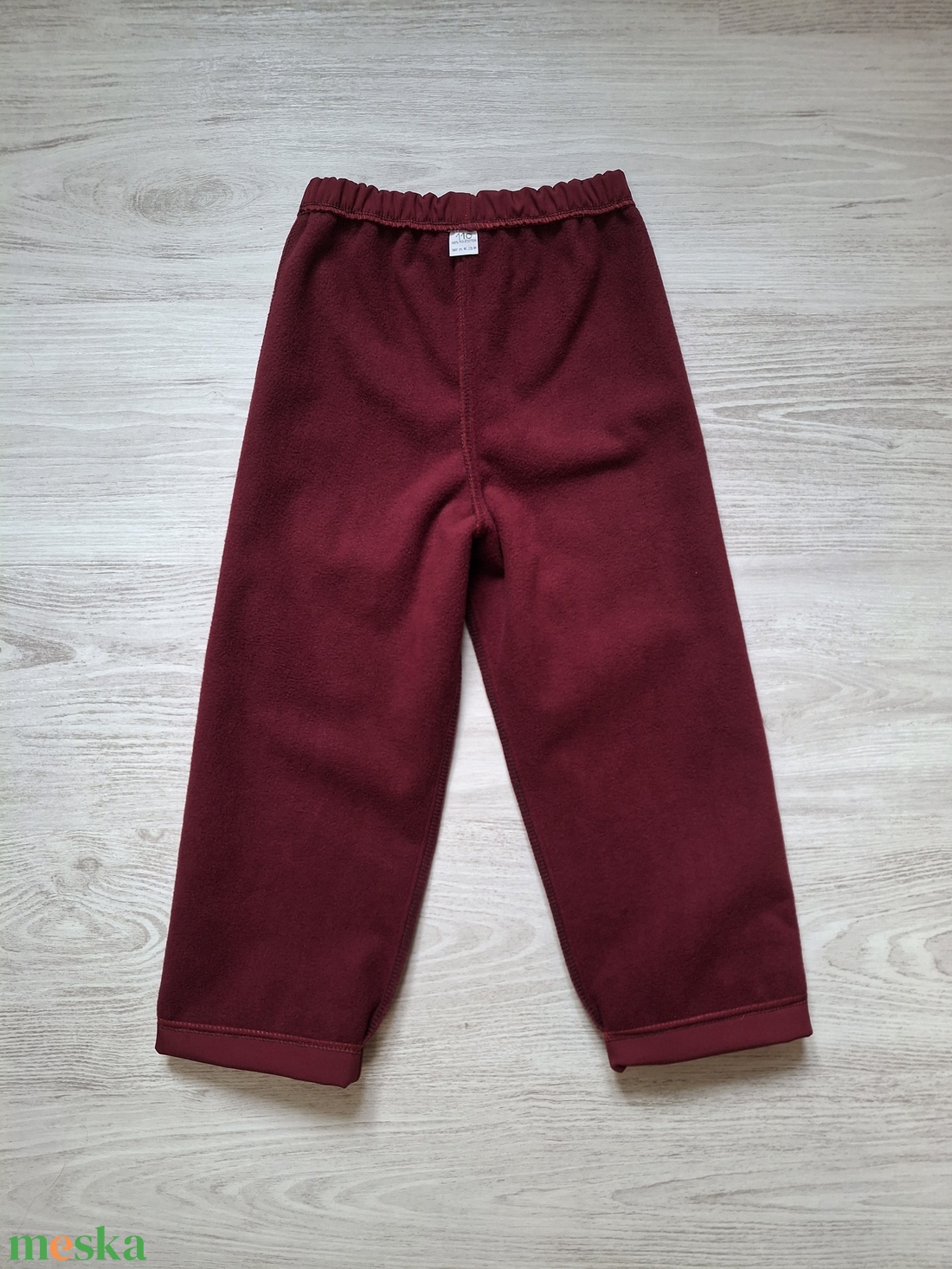  122-es bordó bagoly vízlepergetős polár bélelt nadrág - ruha & divat - babaruha & gyerekruha - nadrág - Meska.hu