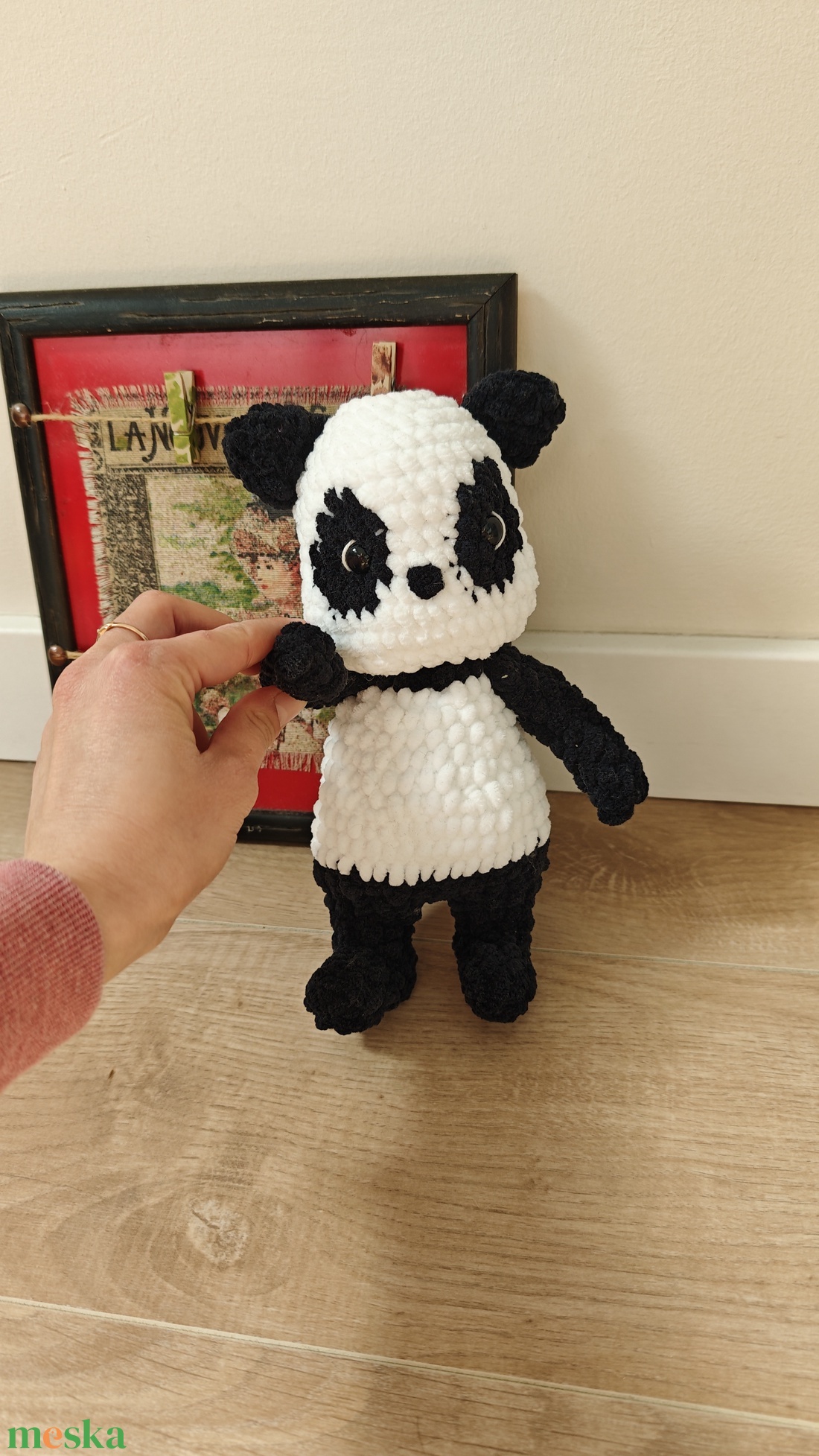 Horgolt Panda - játék & sport - plüssállat & játékfigura - plüss mesefigurák - Meska.hu