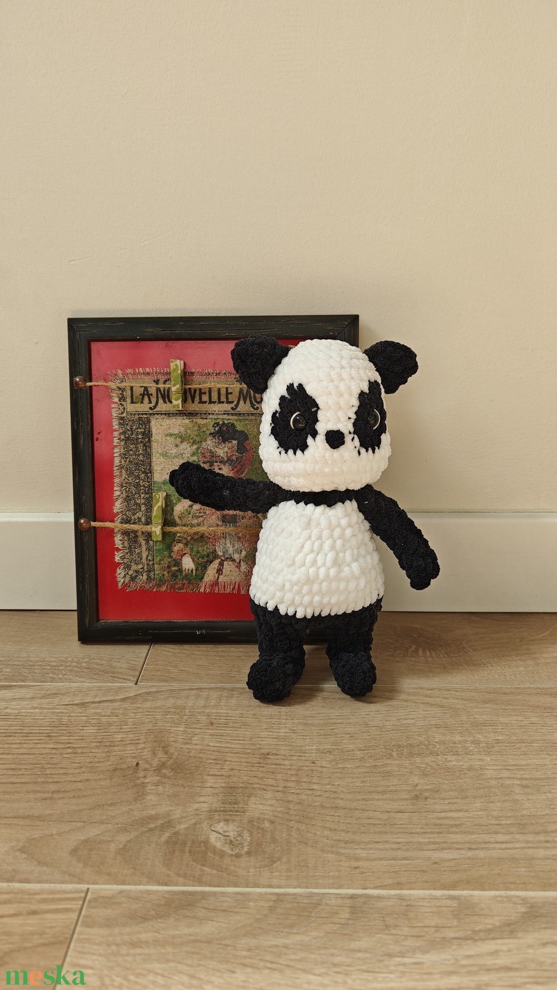 Horgolt Panda - játék & sport - plüssállat & játékfigura - plüss mesefigurák - Meska.hu