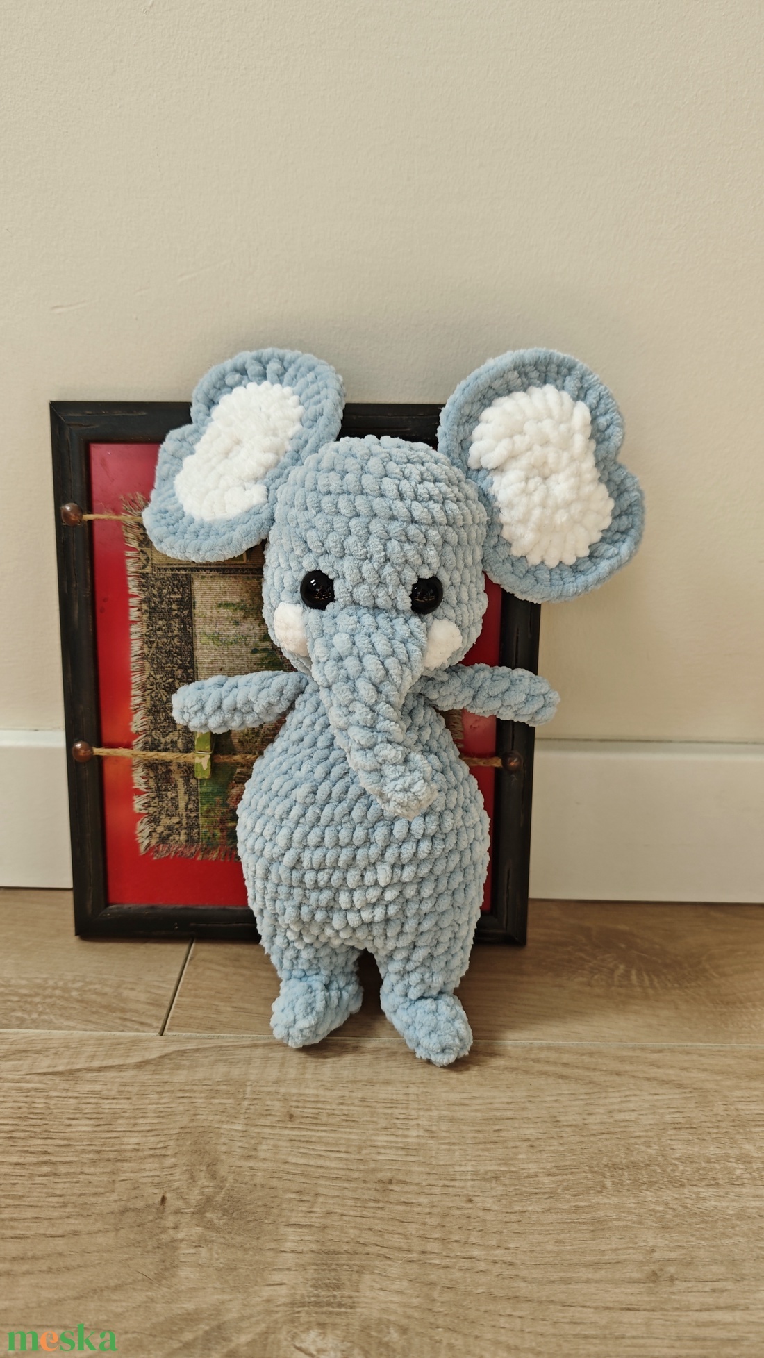 Horgolt elefánt  - játék & sport - plüssállat & játékfigura - elefánt - Meska.hu