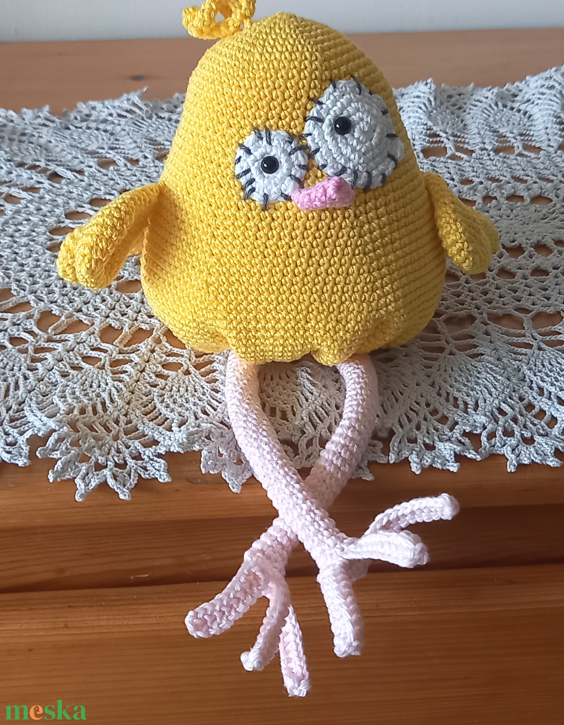 Bohókás csirke - kézzel horgolt amigurumi figura - játék & sport - plüssállat & játékfigura - madár - Meska.hu