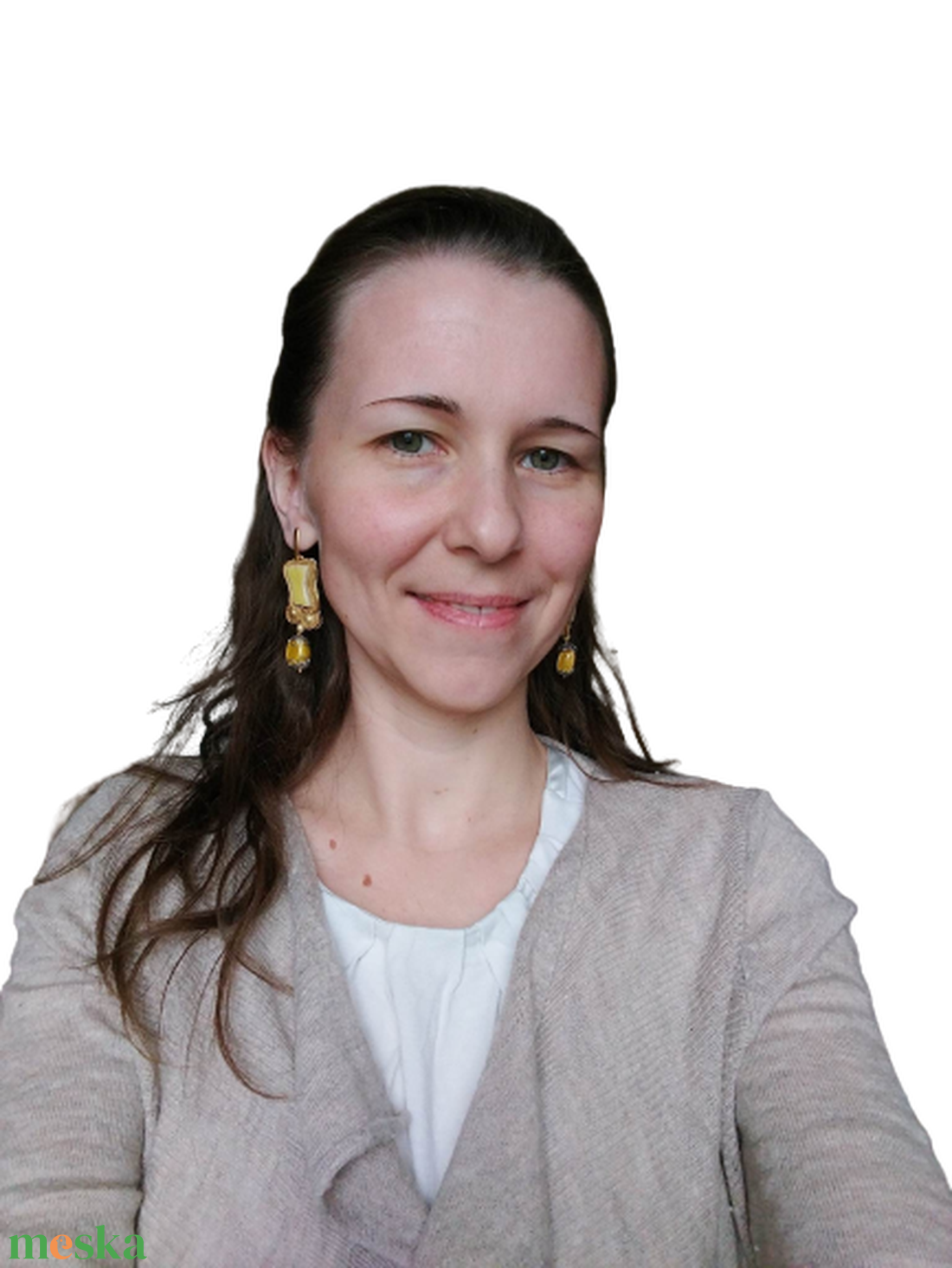 Lógós sujtás fülbevaló kerámia mozaikcsempével sárga színekben - ékszer - fülbevaló - lógó fülbevaló - Meska.hu Lógós sujtás fülbevaló kerámia mozaikcsempével sárga színekben - ékszer - fülbevaló - lógó fülbevaló - Meska.hu