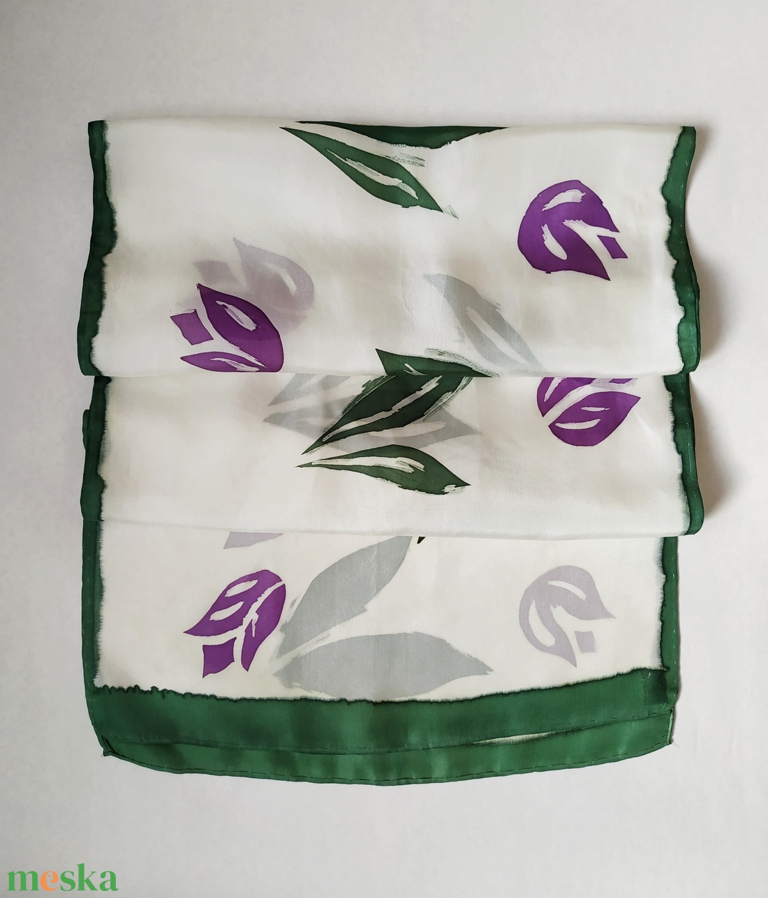 Selyemkendő- Lila tulipán - ruha & divat - sál, sapka, kendő - stóla - Meska.hu Selyemkendő- Lila tulipán - ruha & divat - sál, sapka, kendő - stóla - Meska.hu