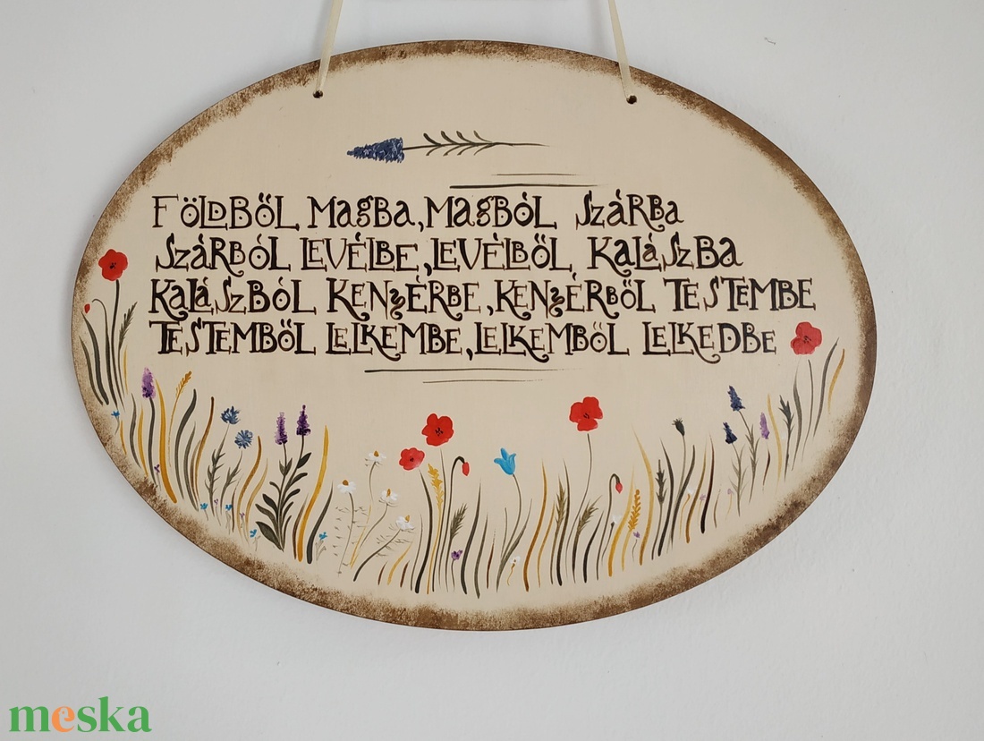 Mezei virágos ovális tábla imával - otthon & életmód - dekoráció - ajtó- és ablak dekoráció - ajtódísz & kopogtató - Meska.hu Mezei virágos ovális tábla imával - otthon & életmód - dekoráció - ajtó- és ablak dekoráció - ajtódísz & kopogtató - Meska.hu