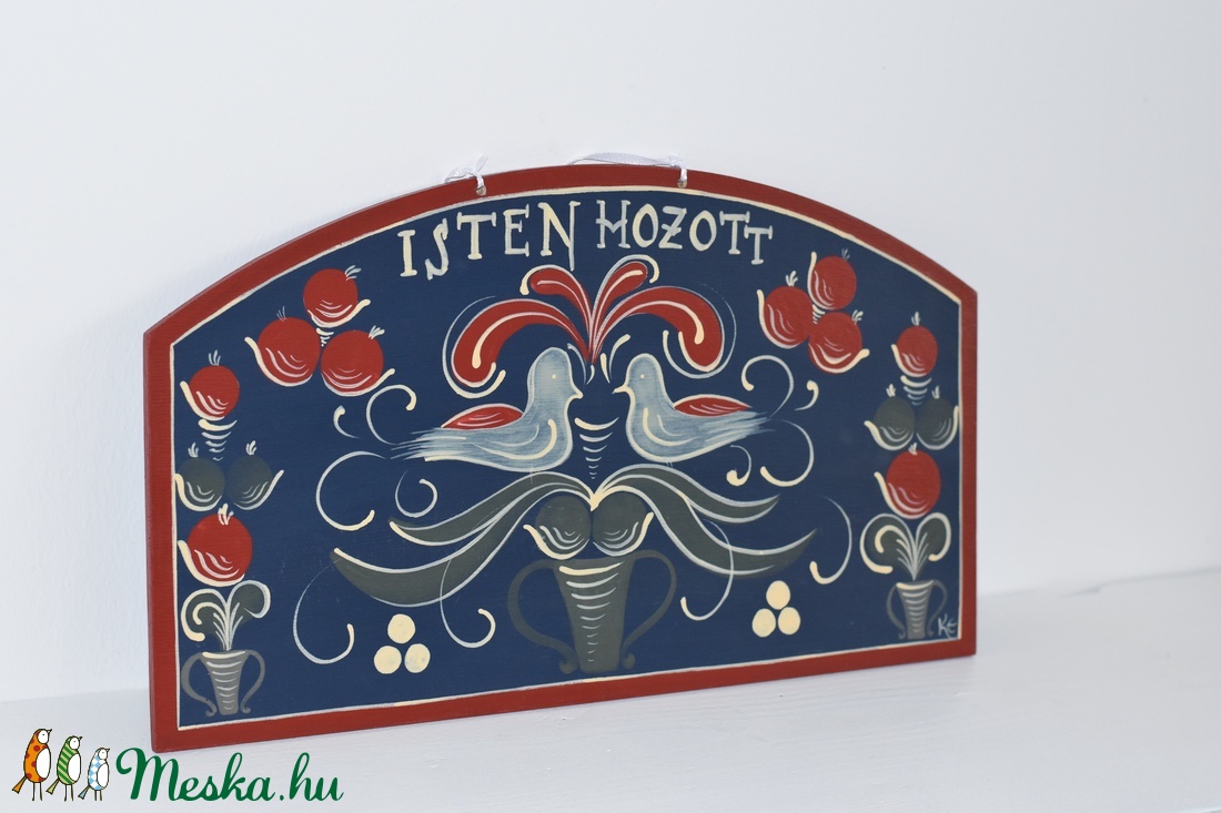 Isten hozott tábla- Galambos - otthon & életmód - dekoráció - ajtó- és ablak dekoráció - ajtódísz & kopogtató - Meska.hu