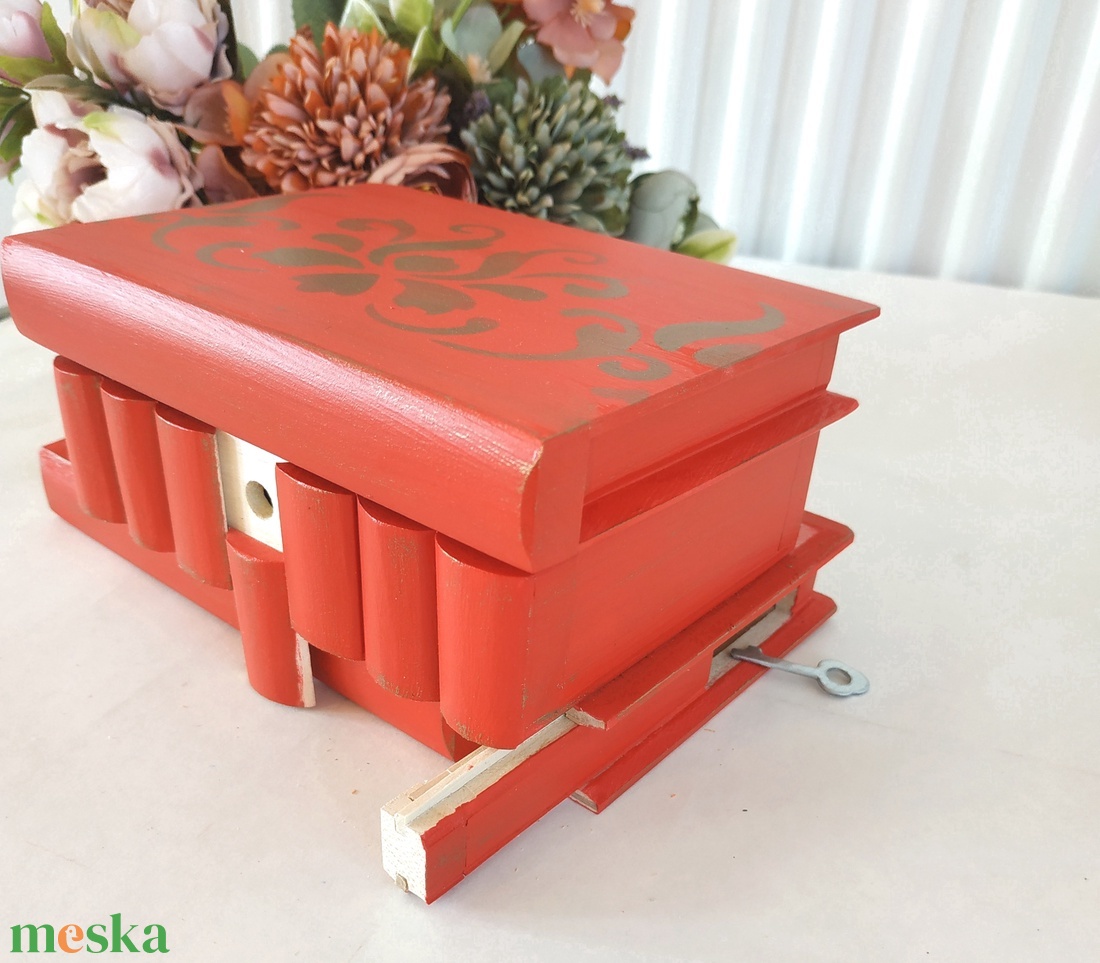 Puzzle doboz/ titkos doboz - Piros-arany tulipán- nagyobb méret - ékszer - ékszertartó - ékszerdoboz - Meska.hu Puzzle doboz/ titkos doboz - Piros-arany tulipán- nagyobb méret - ékszer - ékszertartó - ékszerdoboz - Meska.hu