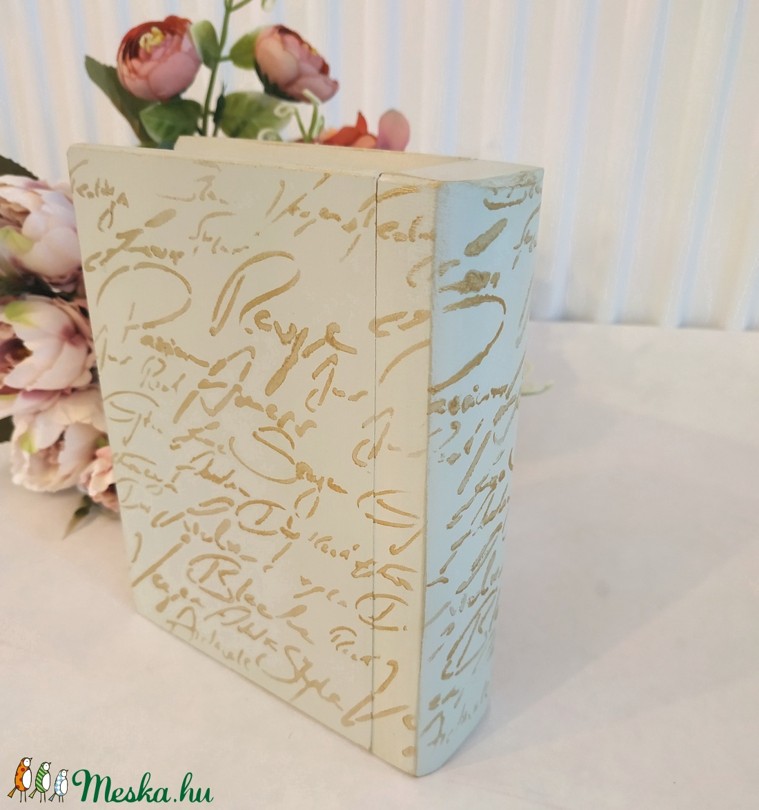 Titkok őre- könyv formájú puzzle doboz( Fekete pillangó menta) - otthon & életmód - dekoráció - asztal és polc dekoráció - díszdoboz - Meska.hu