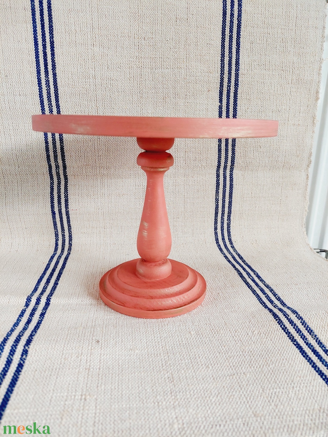 Tortatál tortaállvány lazac bronz színben  - otthon & életmód - konyhafelszerelés, tálalás - sütés, főzés - sütidísz - Meska.hu