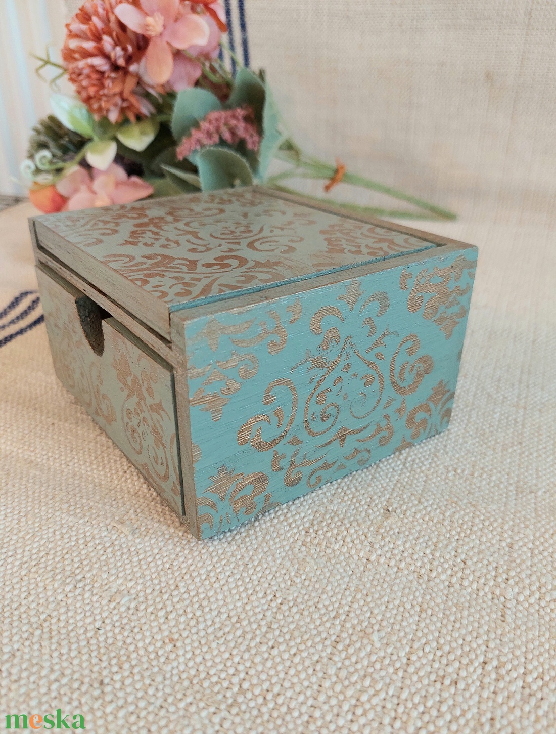 Ékszertartó doboz (tükrös)zsálya bronz - ékszer - ékszertartó - ékszerdoboz - Meska.hu Ékszertartó doboz (tükrös)zsálya bronz - ékszer - ékszertartó - ékszerdoboz - Meska.hu