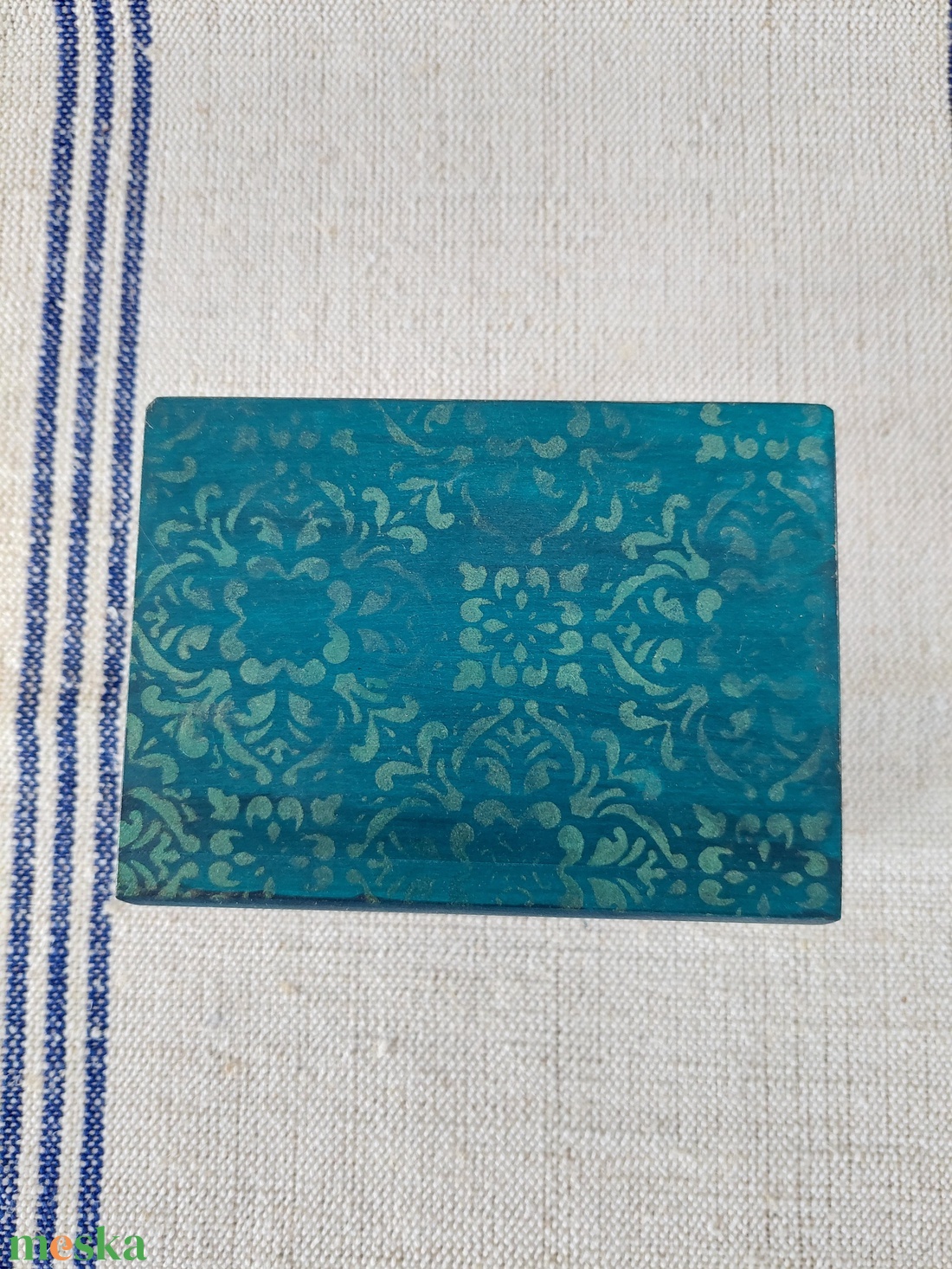 Puzzle doboz/ titkos doboz - óceánkék bronz - nagyobb méret- metál zöld minta - ékszer - ékszertartó - ékszerdoboz - Meska.hu Puzzle doboz/ titkos doboz - óceánkék bronz - nagyobb méret- metál zöld minta - ékszer - ékszertartó - ékszerdoboz - Meska.hu