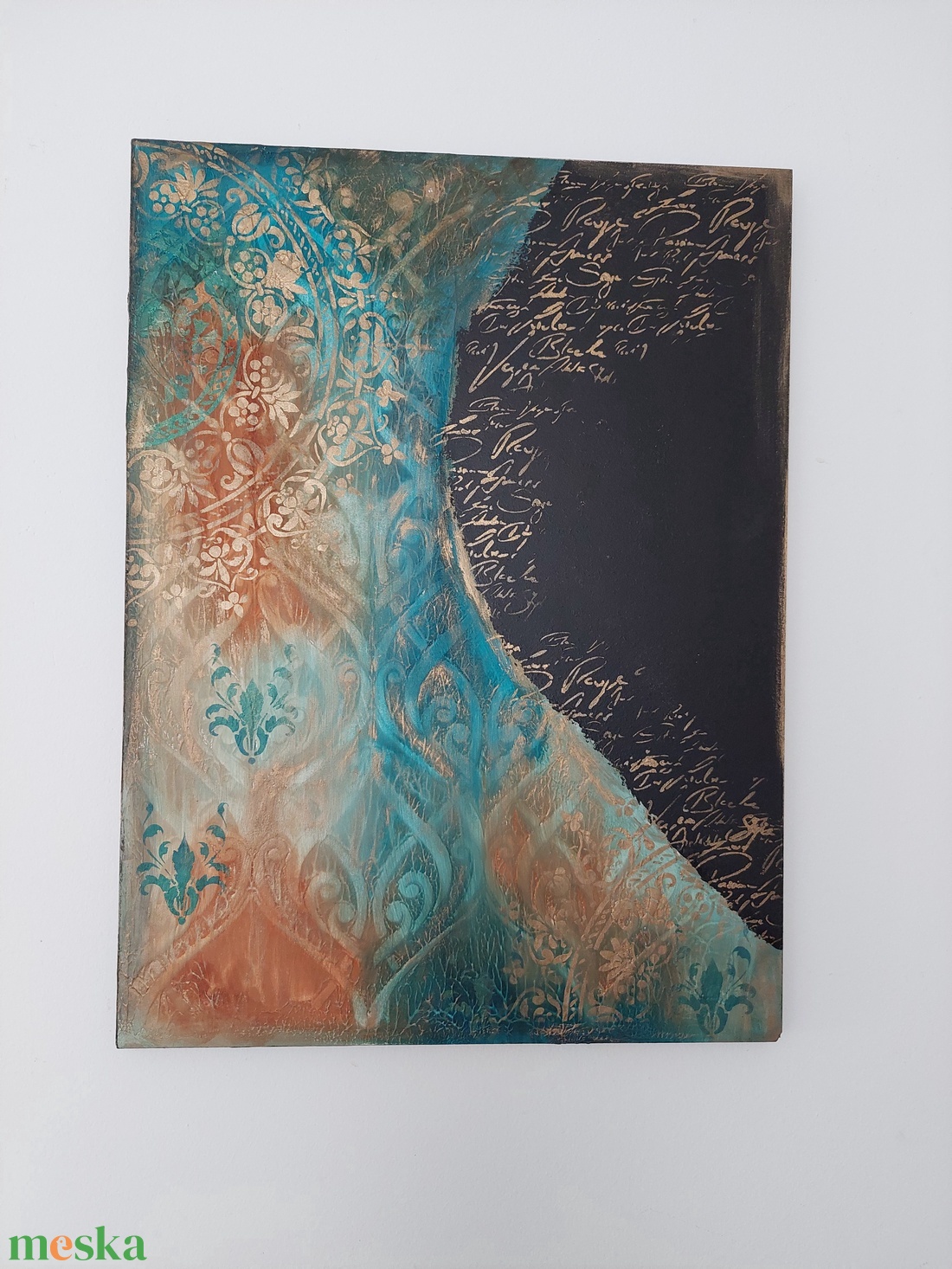 Fali kép - művészet - festmény - festmény vegyes technika - Meska.hu