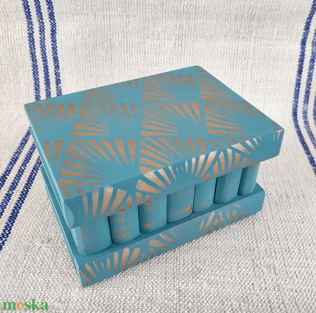 Puzzle doboz/ titkos doboz - türkiz bronz - nagyobb méret- legyező - ékszer - ékszertartó - ékszerdoboz - Meska.hu Puzzle doboz/ titkos doboz - türkiz bronz - nagyobb méret- legyező - ékszer - ékszertartó - ékszerdoboz - Meska.hu