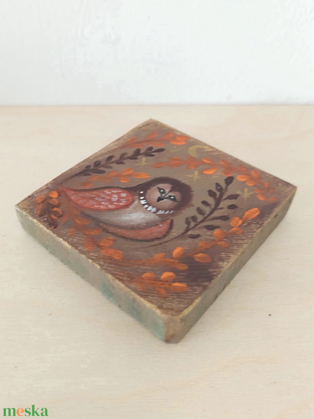 Bagoly az erdőben-mini fali kép - otthon & életmód - dekoráció - fali és függő dekoráció - falra akasztható dekor - Meska.hu