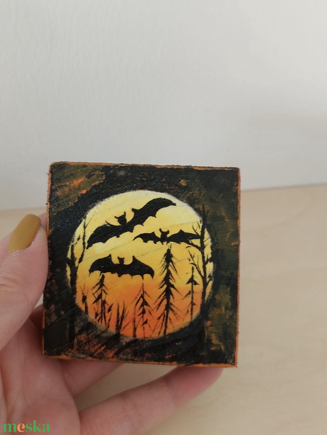 Halloween -mini fali kép - otthon & életmód - dekoráció - fali és függő dekoráció - falra akasztható dekor - Meska.hu