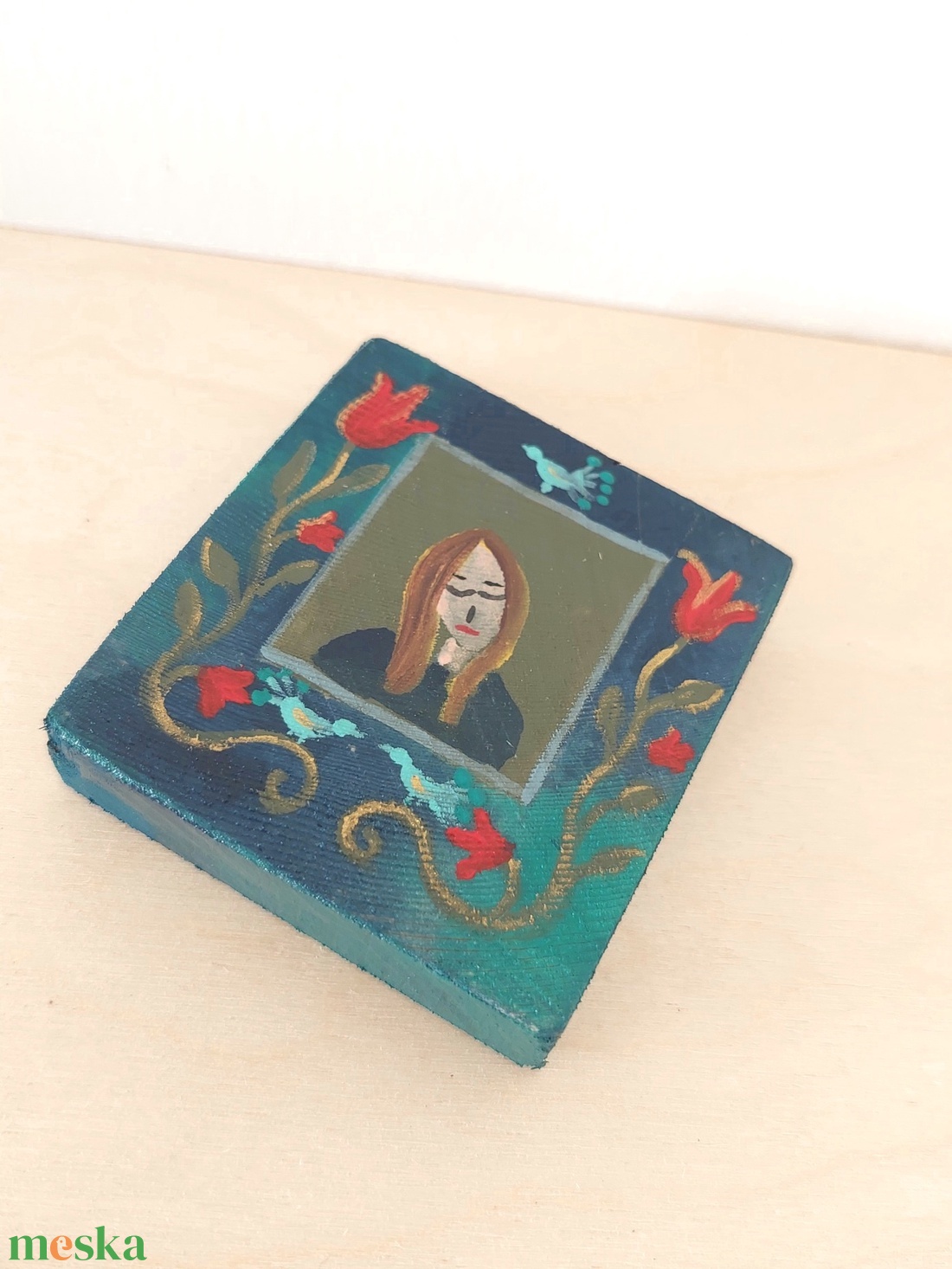 Szerelmi bánat-mini fali kép - otthon & életmód - dekoráció - fali és függő dekoráció - falra akasztható dekor - Meska.hu