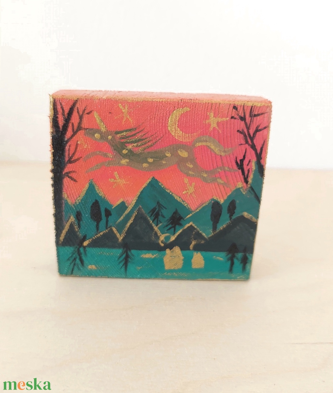 Unikornis -mini fali kép - otthon & életmód - dekoráció - fali és függő dekoráció - falra akasztható dekor - Meska.hu