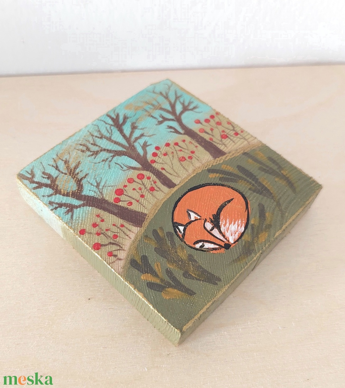 Őszi álom -mini fali kép - otthon & életmód - dekoráció - fali és függő dekoráció - falra akasztható dekor - Meska.hu