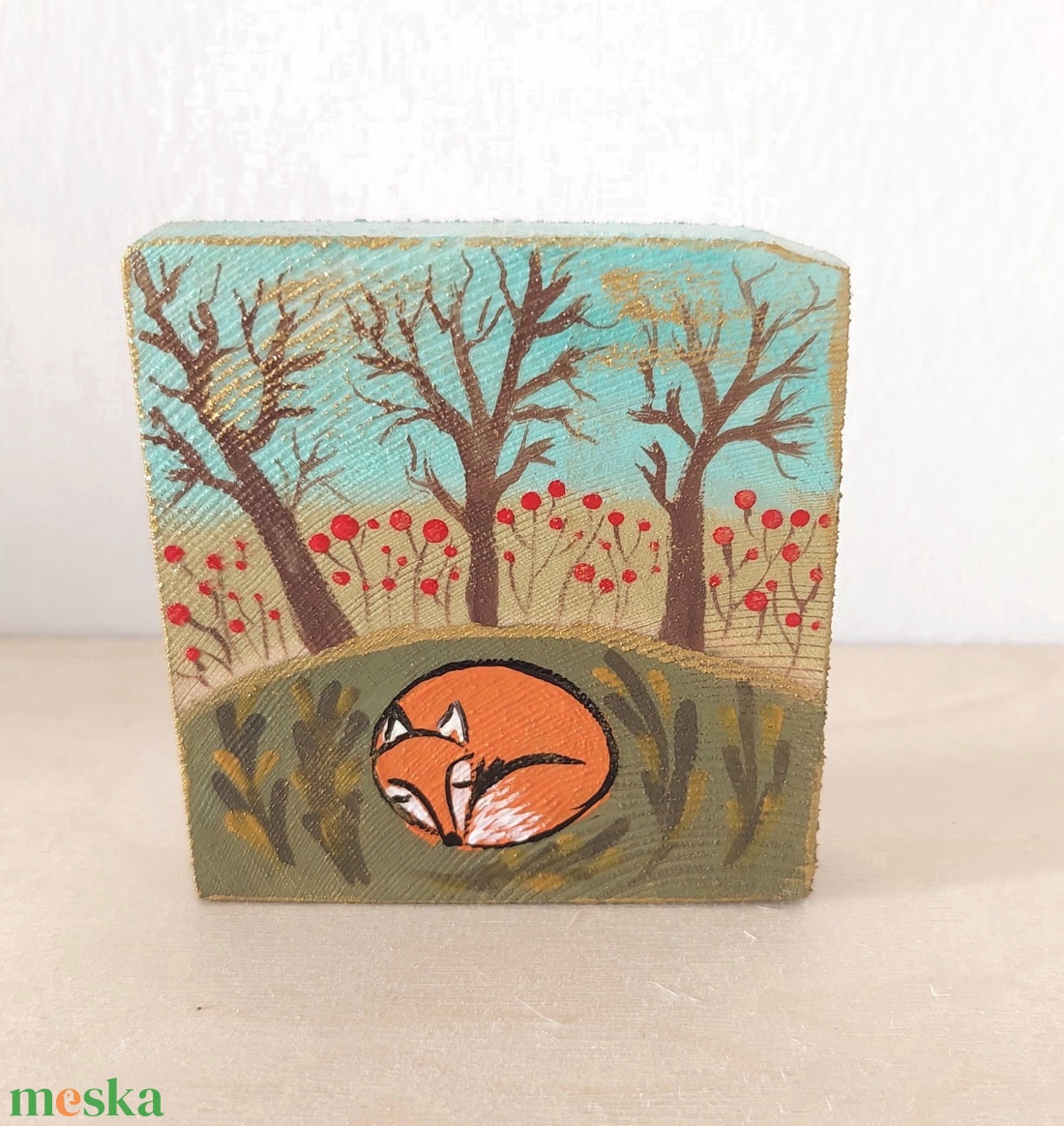 Őszi álom -mini fali kép - otthon & életmód - dekoráció - fali és függő dekoráció - falra akasztható dekor - Meska.hu