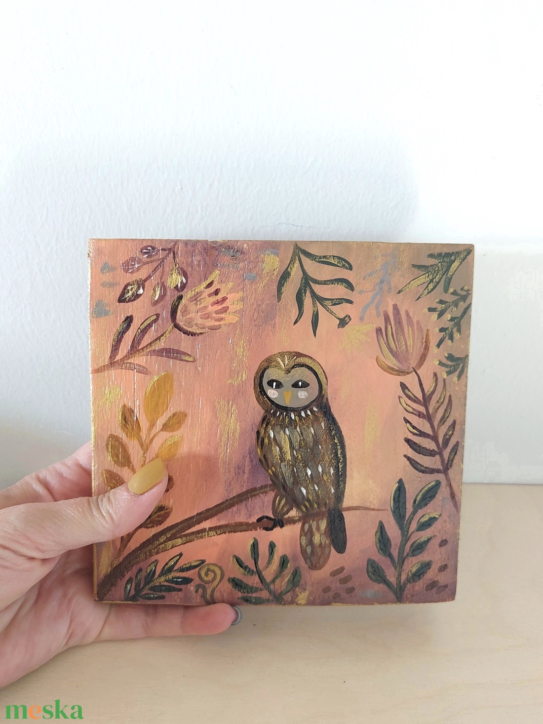 Erdei bagoly-mini fali kép - otthon & életmód - dekoráció - fali és függő dekoráció - falra akasztható dekor - Meska.hu Erdei bagoly-mini fali kép - otthon & életmód - dekoráció - fali és függő dekoráció - falra akasztható dekor - Meska.hu