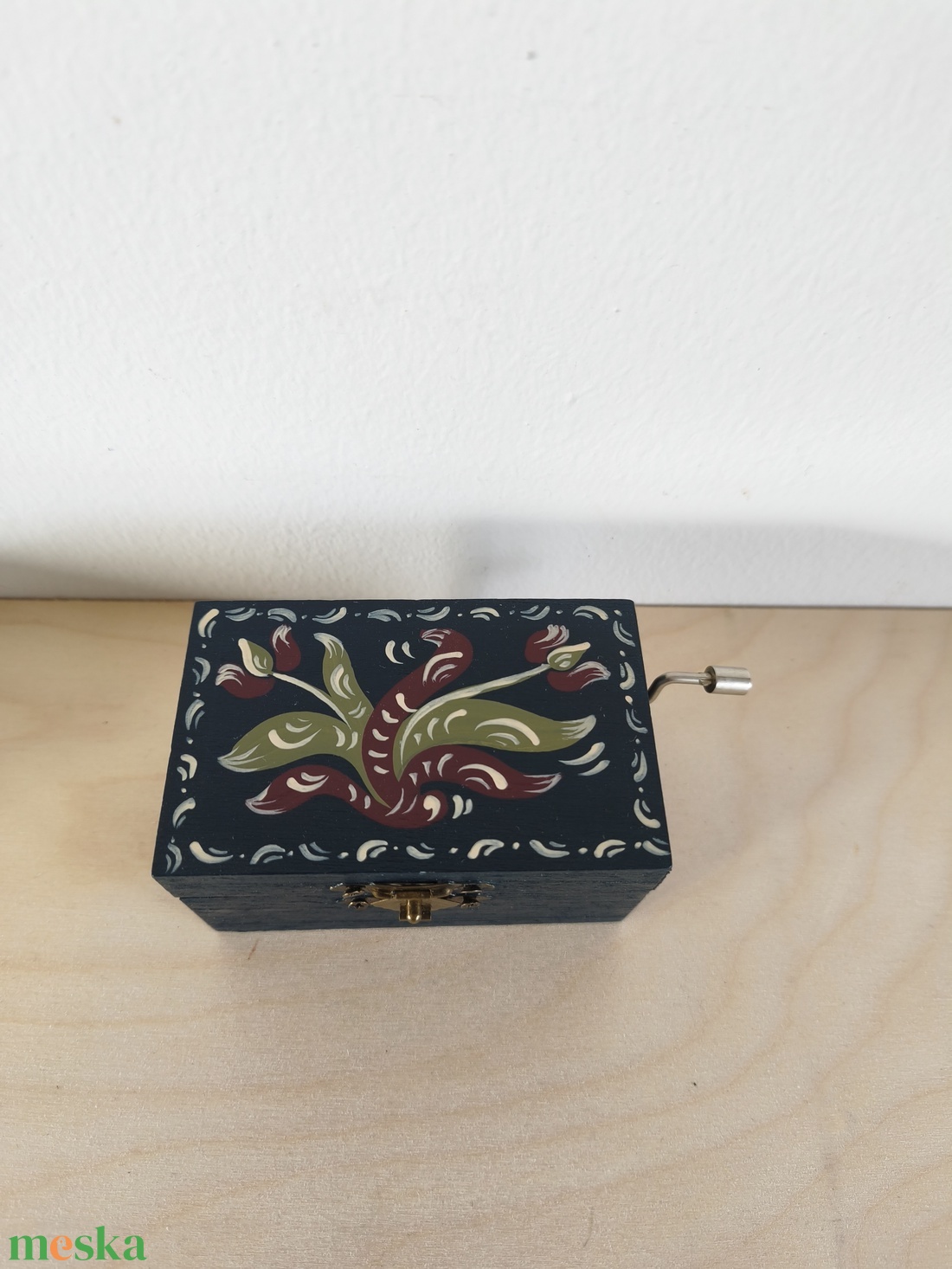 Zenedoboz- kórósi népi mintával - otthon & életmód - dekoráció - asztal és polc dekoráció - zenedoboz - Meska.hu