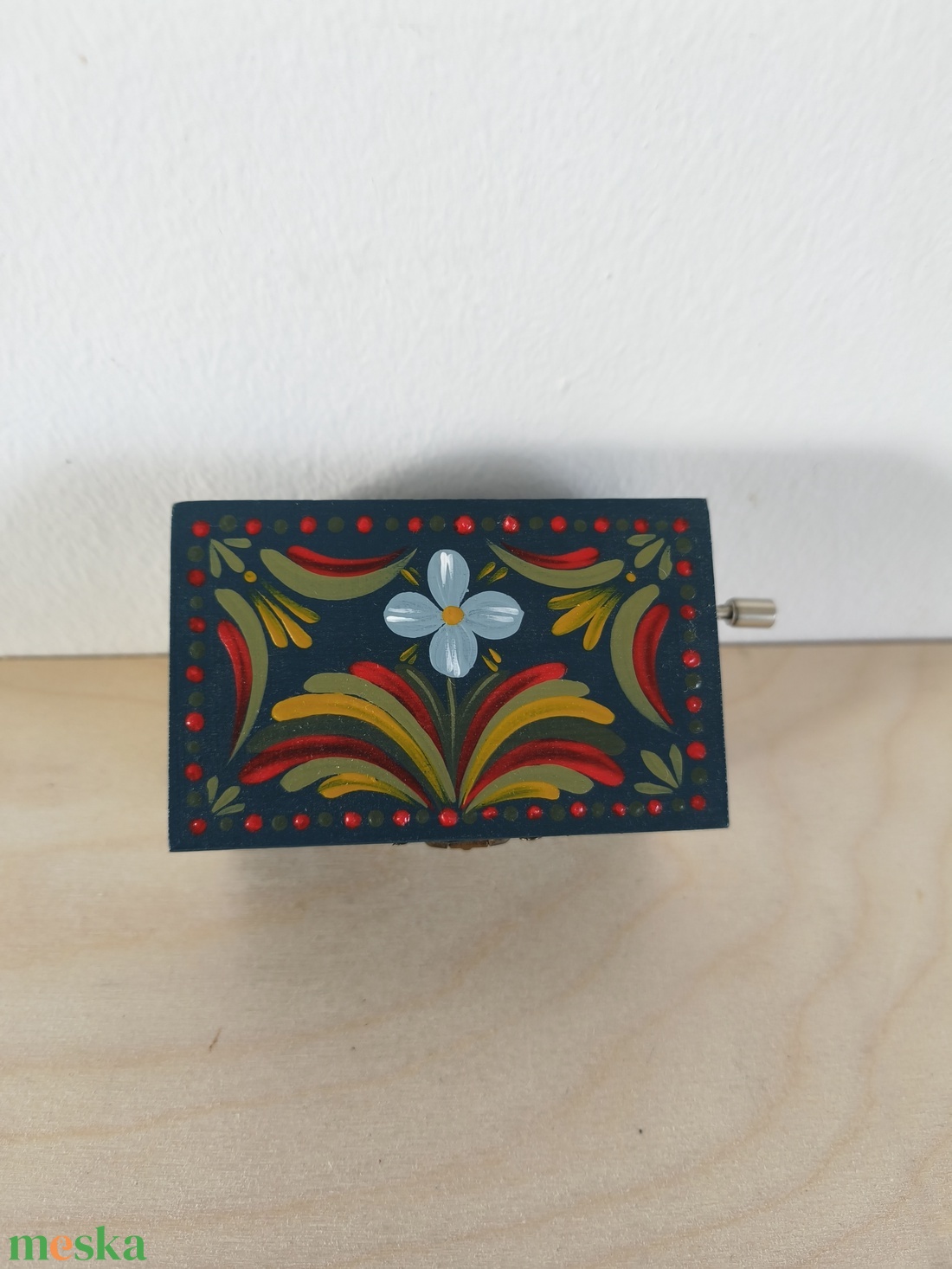 Zenedoboz- hartai népi mintával - otthon & életmód - dekoráció - asztal és polc dekoráció - zenedoboz - Meska.hu