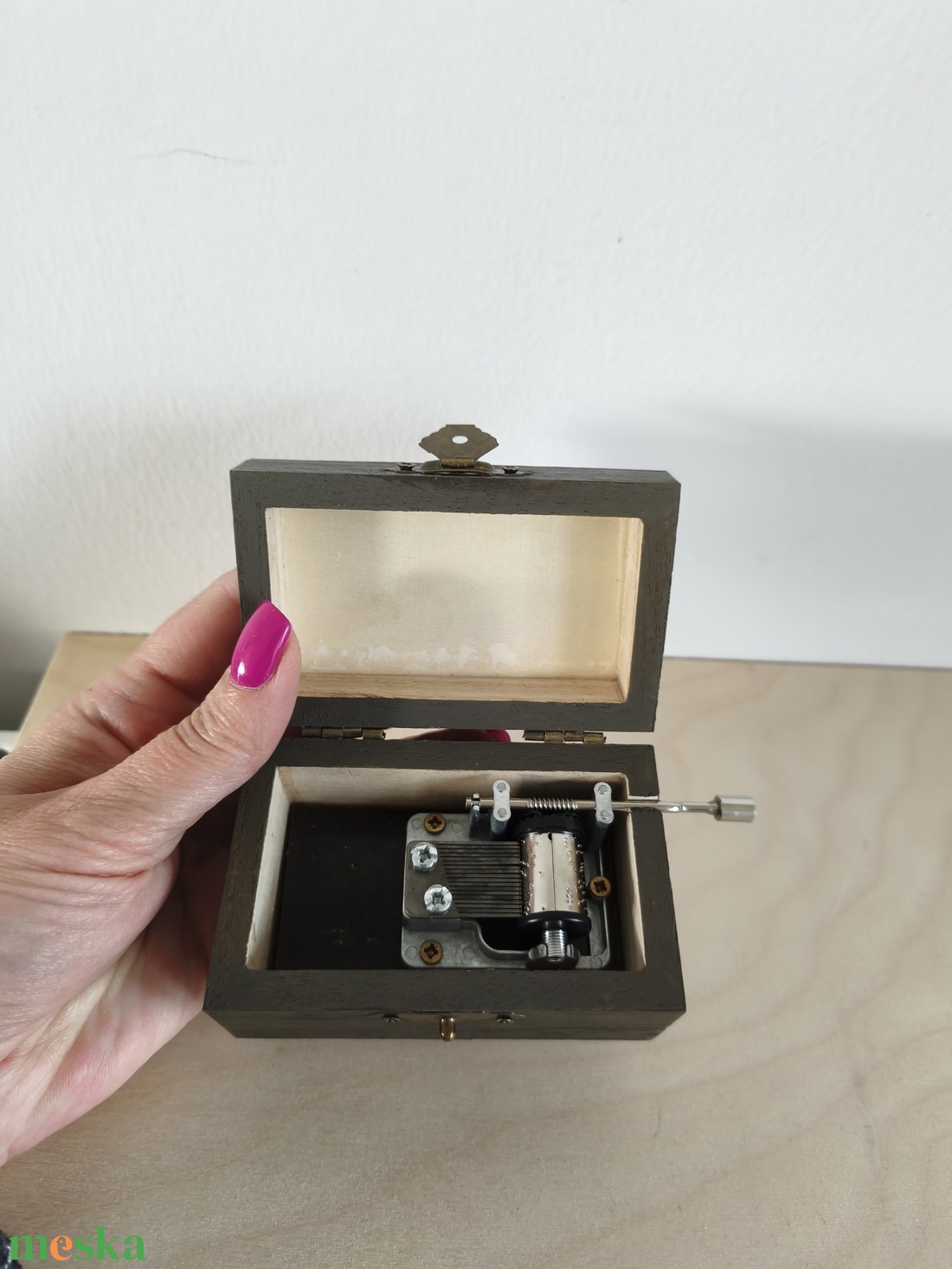 Zenedoboz- kórósi népi mintával - otthon & életmód - dekoráció - asztal és polc dekoráció - zenedoboz - Meska.hu