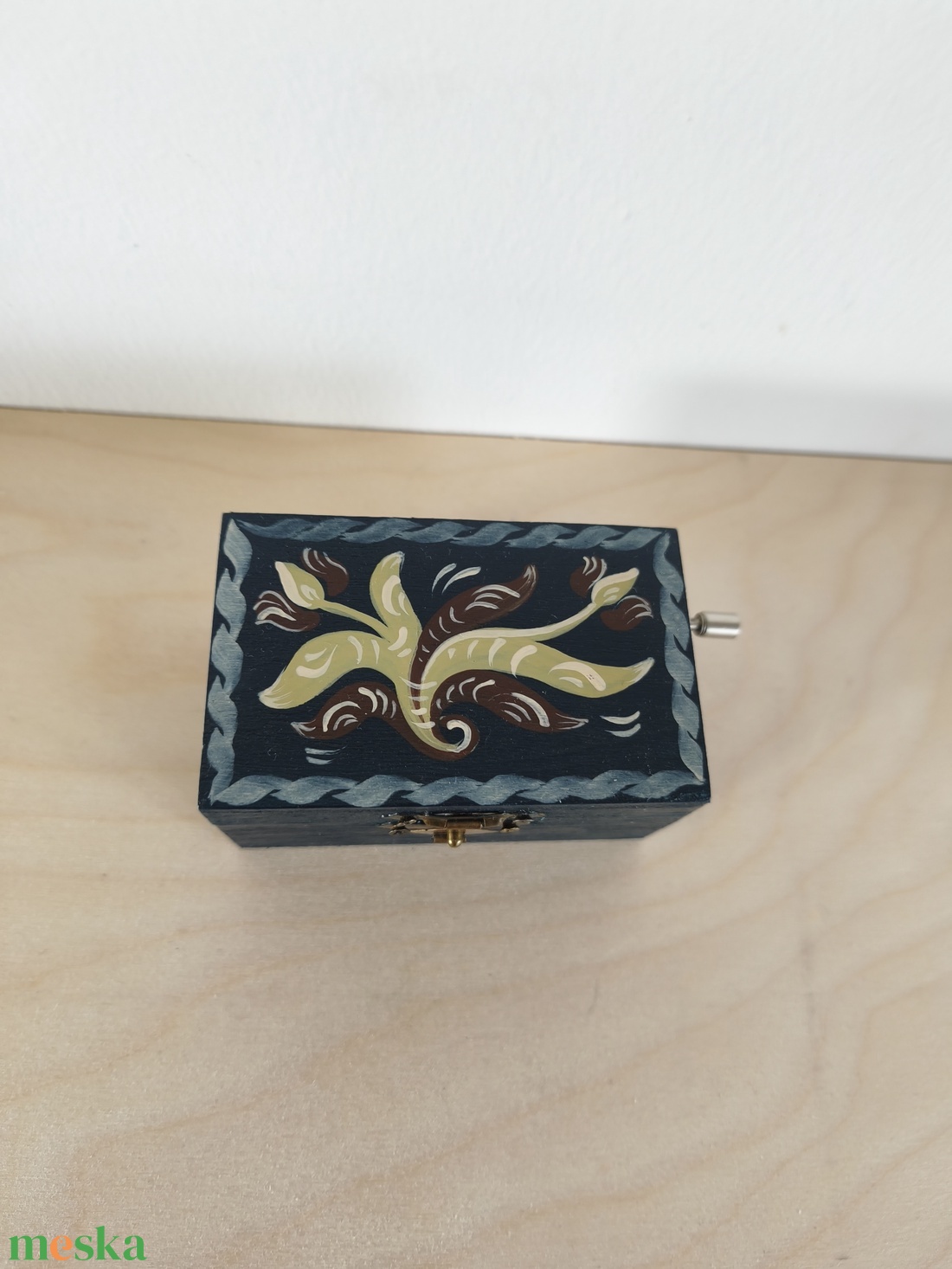 Zenedoboz- kórósi népi mintával - otthon & életmód - dekoráció - asztal és polc dekoráció - zenedoboz - Meska.hu