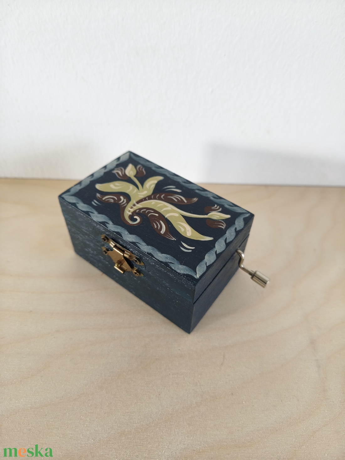 Zenedoboz- kórósi népi mintával - otthon & életmód - dekoráció - asztal és polc dekoráció - zenedoboz - Meska.hu