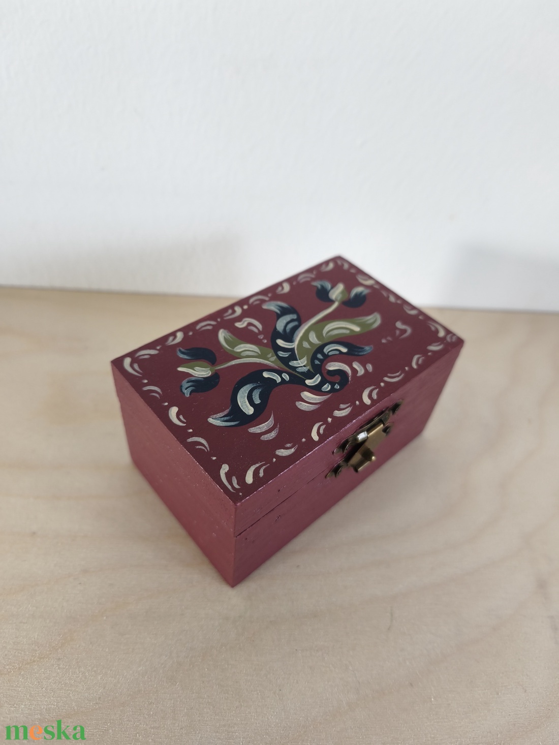Zenedoboz- kórósi népi mintával - otthon & életmód - dekoráció - asztal és polc dekoráció - zenedoboz - Meska.hu