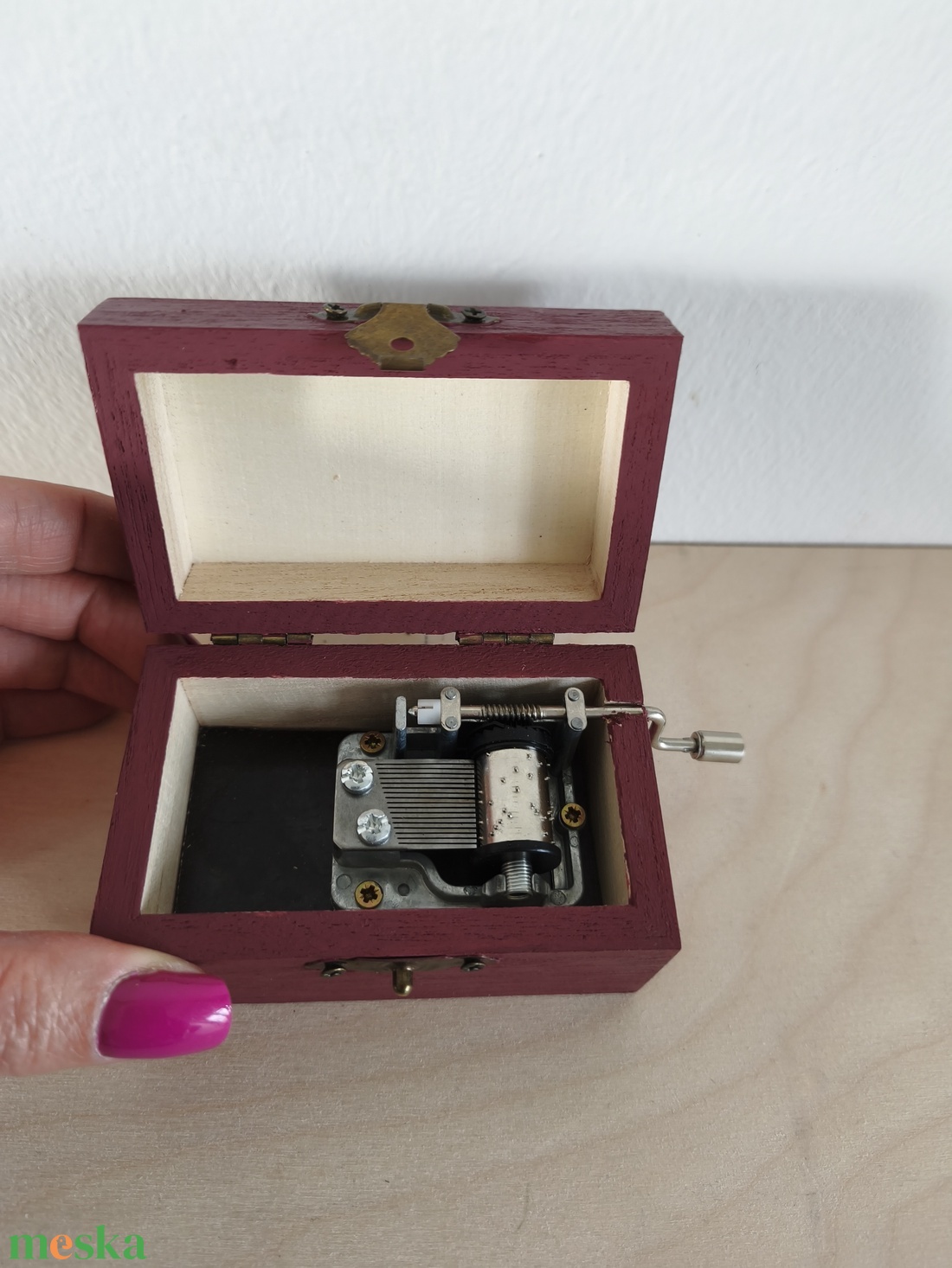 Zenedoboz- kórósi népi mintával - otthon & életmód - dekoráció - asztal és polc dekoráció - zenedoboz - Meska.hu