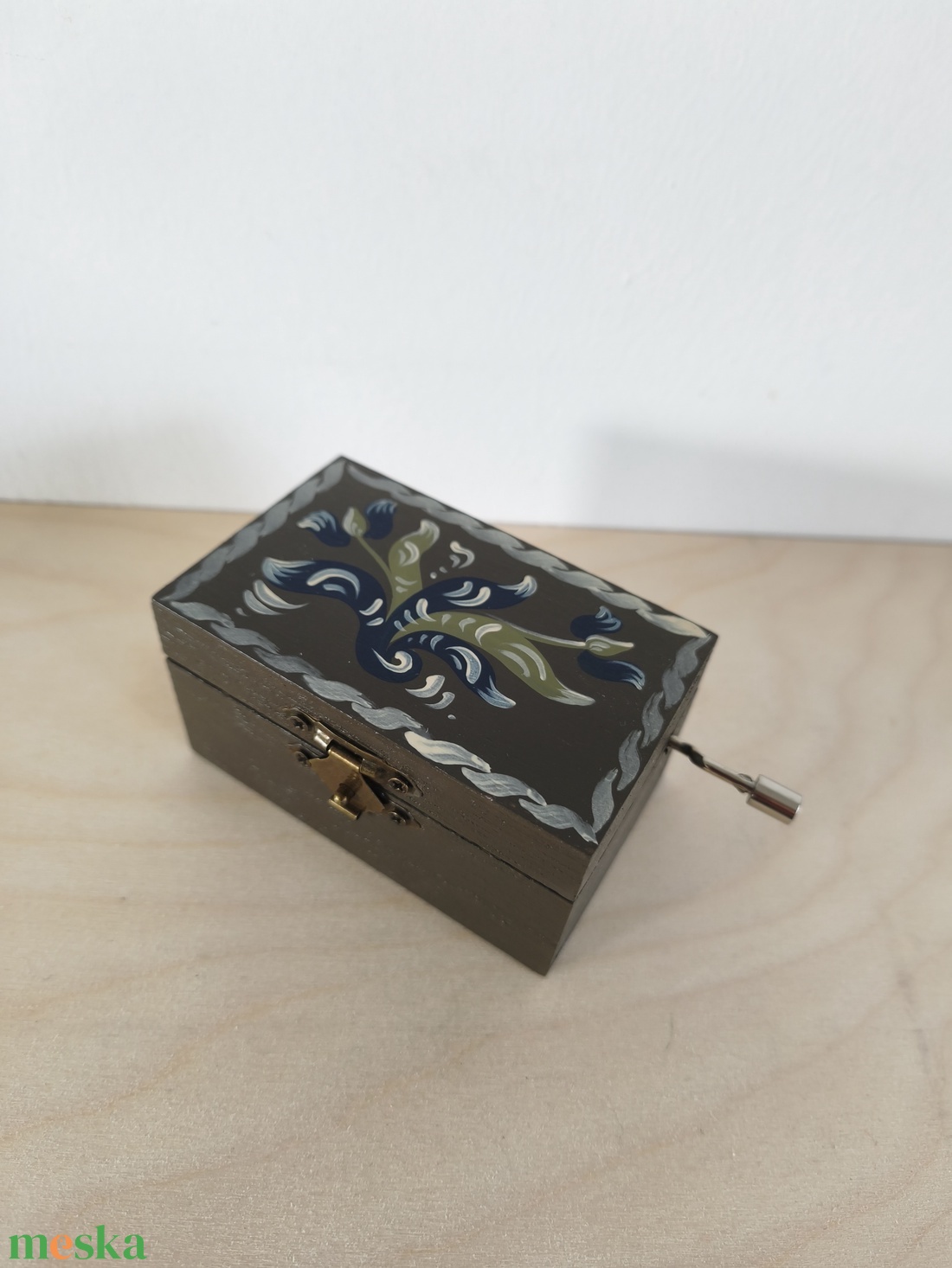 Zenedoboz- kórósi népi mintával - otthon & életmód - dekoráció - asztal és polc dekoráció - zenedoboz - Meska.hu