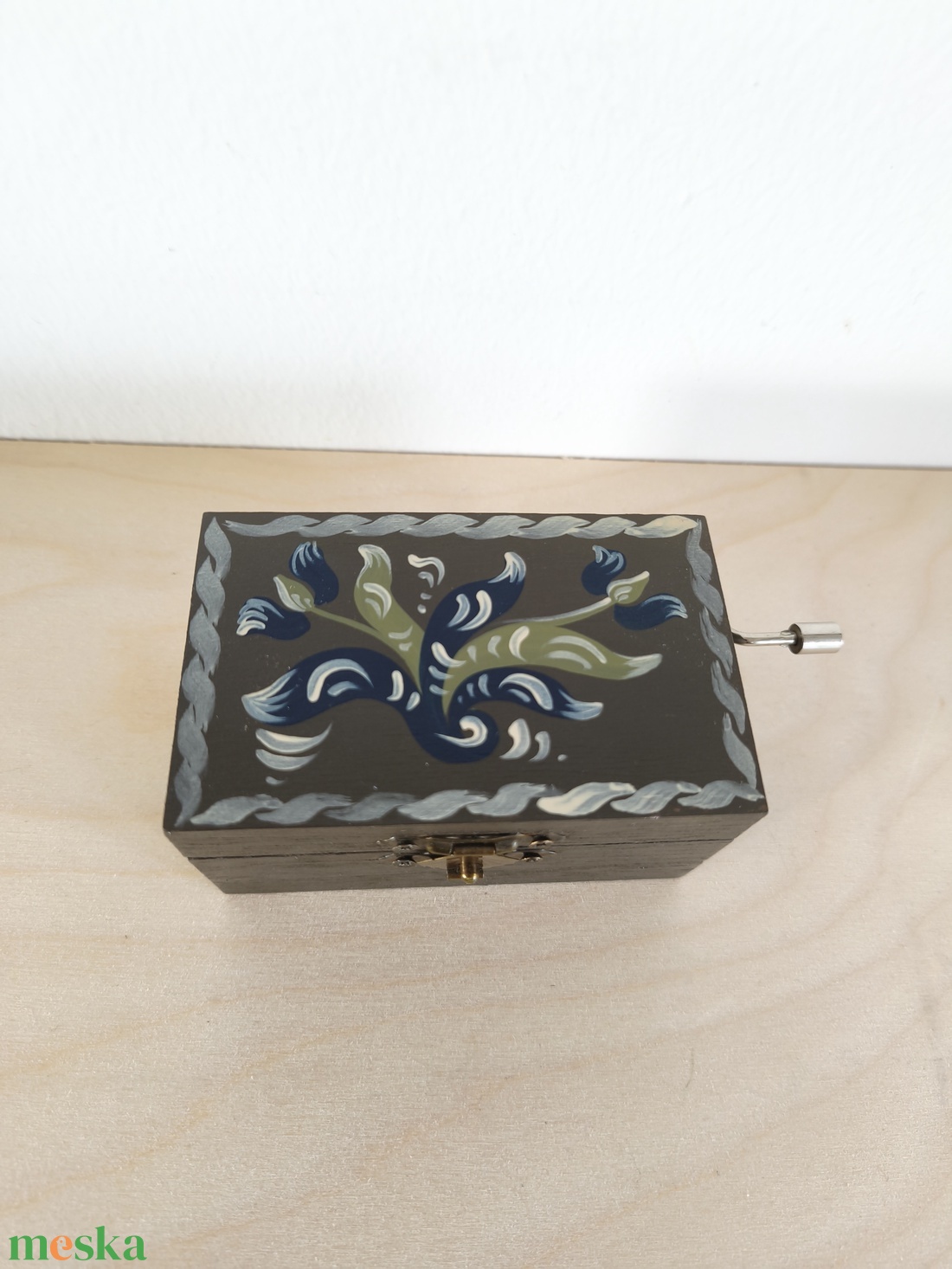 Zenedoboz- kórósi népi mintával - otthon & életmód - dekoráció - asztal és polc dekoráció - zenedoboz - Meska.hu