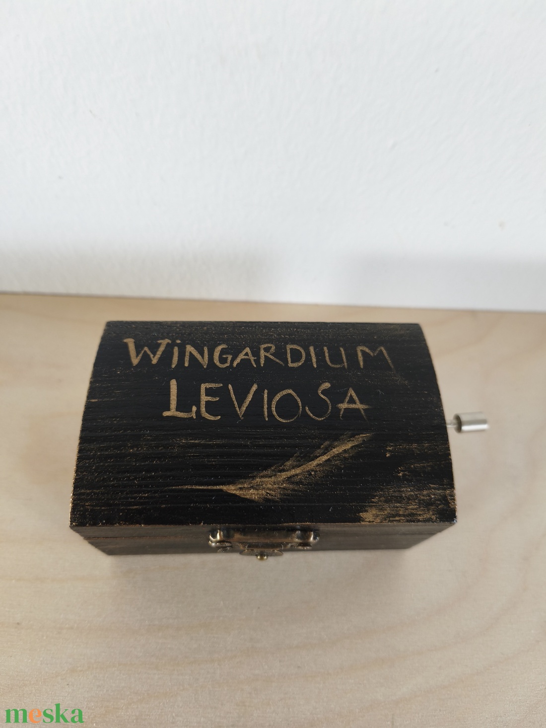 Zenedoboz- wingardium leviosa - otthon & életmód - dekoráció - asztal és polc dekoráció - zenedoboz - Meska.hu