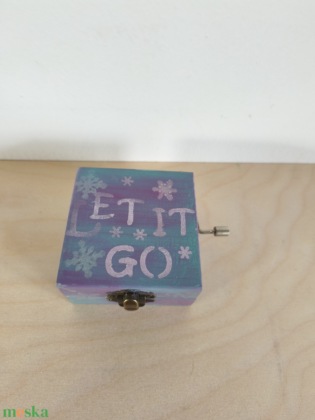 Zenedoboz- karácsonyi jégvarázs- Let it go - otthon & életmód - dekoráció - asztal és polc dekoráció - zenedoboz - Meska.hu