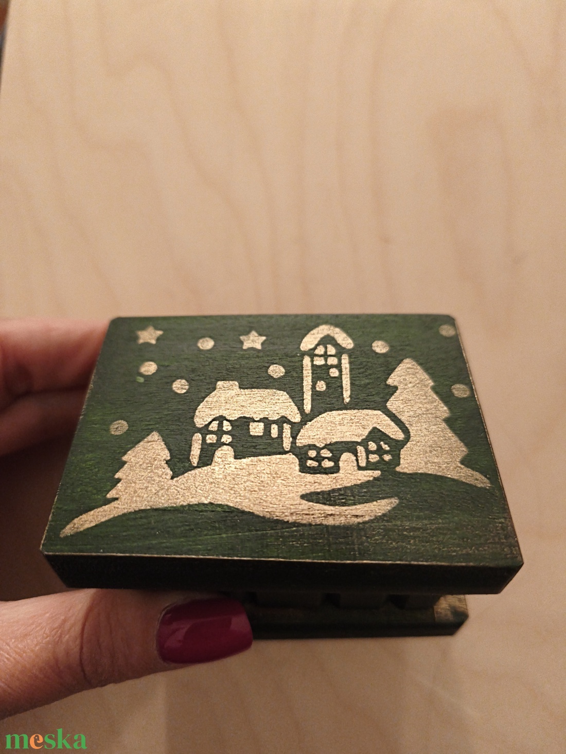 Puzzle doboz/ titkos doboz XS - karácsonyi- XS méret - ékszer - ékszertartó - ékszerdoboz - Meska.hu