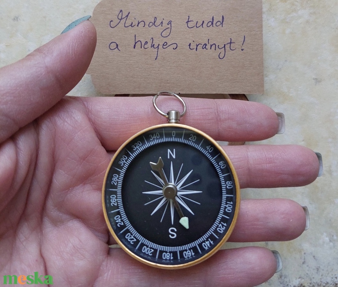 Iránytű díszdobozban- Mindig tudd a helyes irányt - esküvő - emlék & ajándék - doboz - Meska.hu