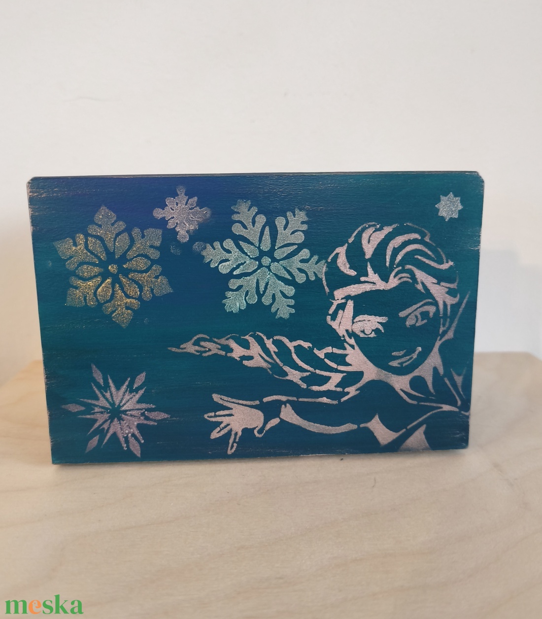 Puzzle doboz/ titkos doboz - Elza- Jégvarázs- Frozen-M méret - ékszer - ékszertartó - ékszerdoboz - Meska.hu