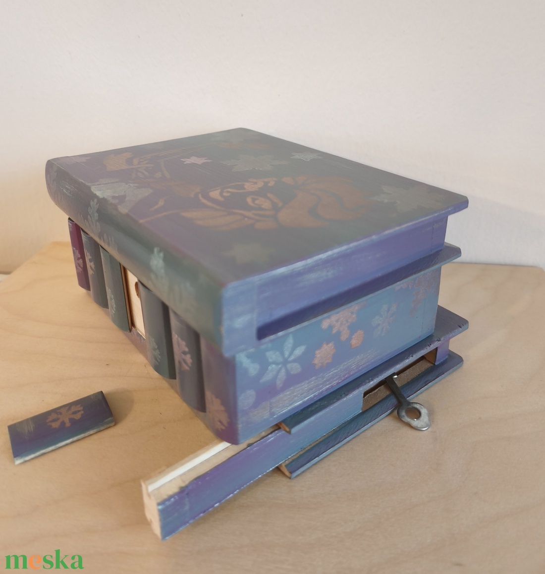 Puzzle doboz/ titkos doboz - Elza- Jégvarázs- Frozen-M méret - ékszer - ékszertartó - ékszerdoboz - Meska.hu