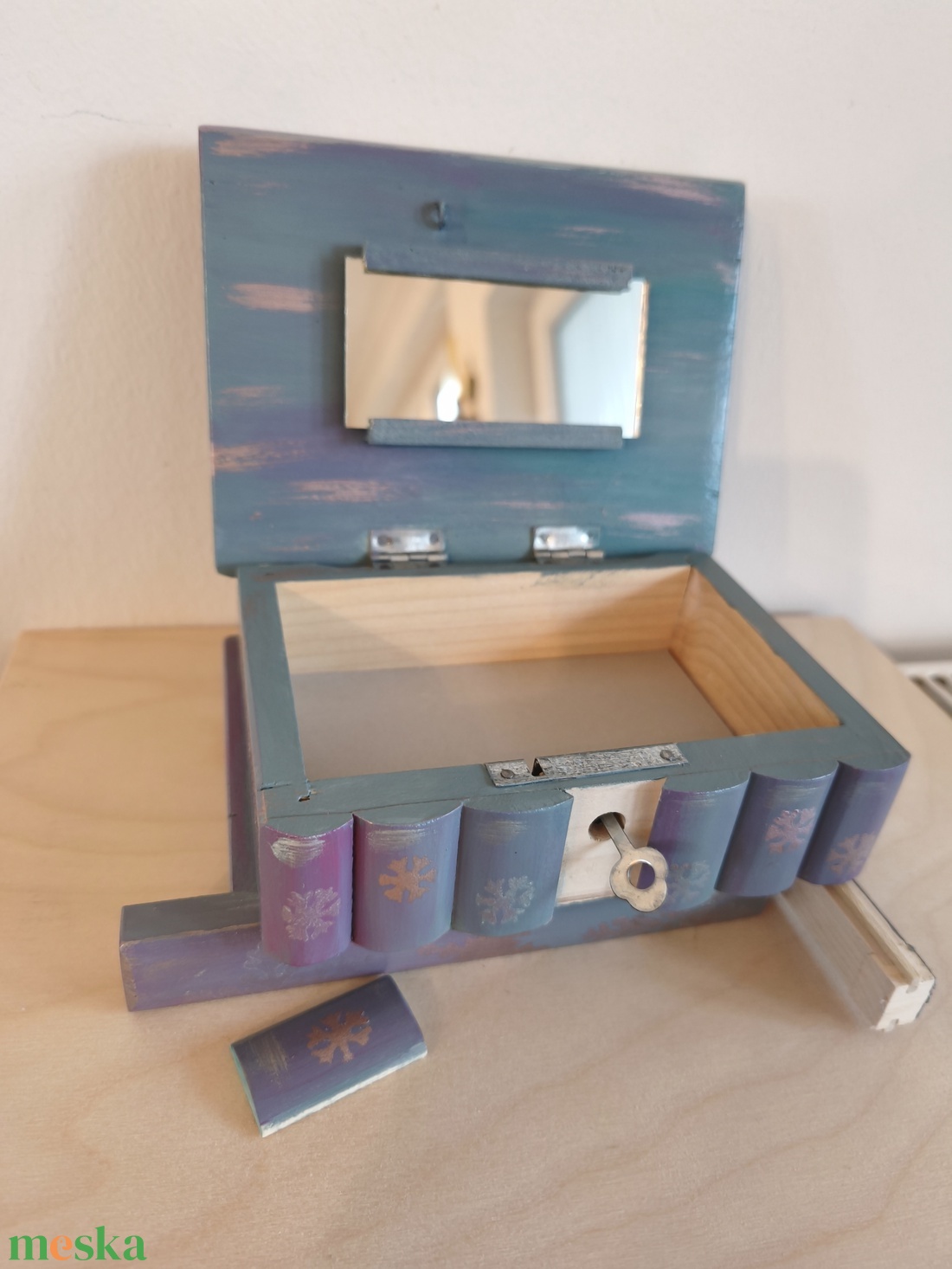 Puzzle doboz/ titkos doboz - Elza- Jégvarázs- Frozen-M méret - ékszer - ékszertartó - ékszerdoboz - Meska.hu