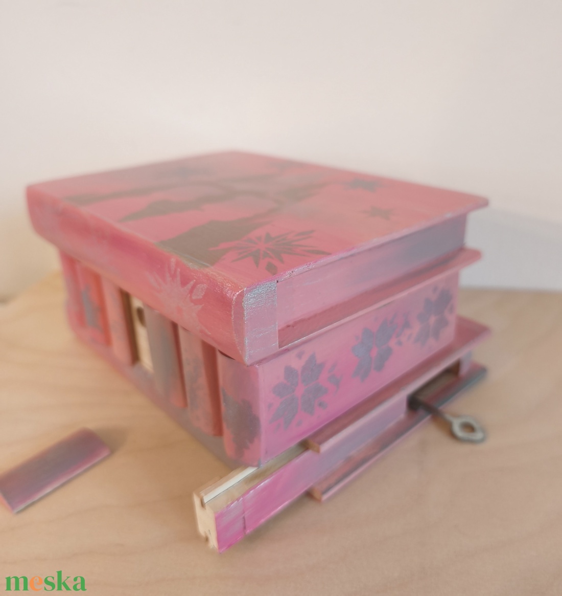 Puzzle doboz/ titkos doboz - Elza- Jégvarázs- Frozen-M méret - ékszer - ékszertartó - ékszerdoboz - Meska.hu