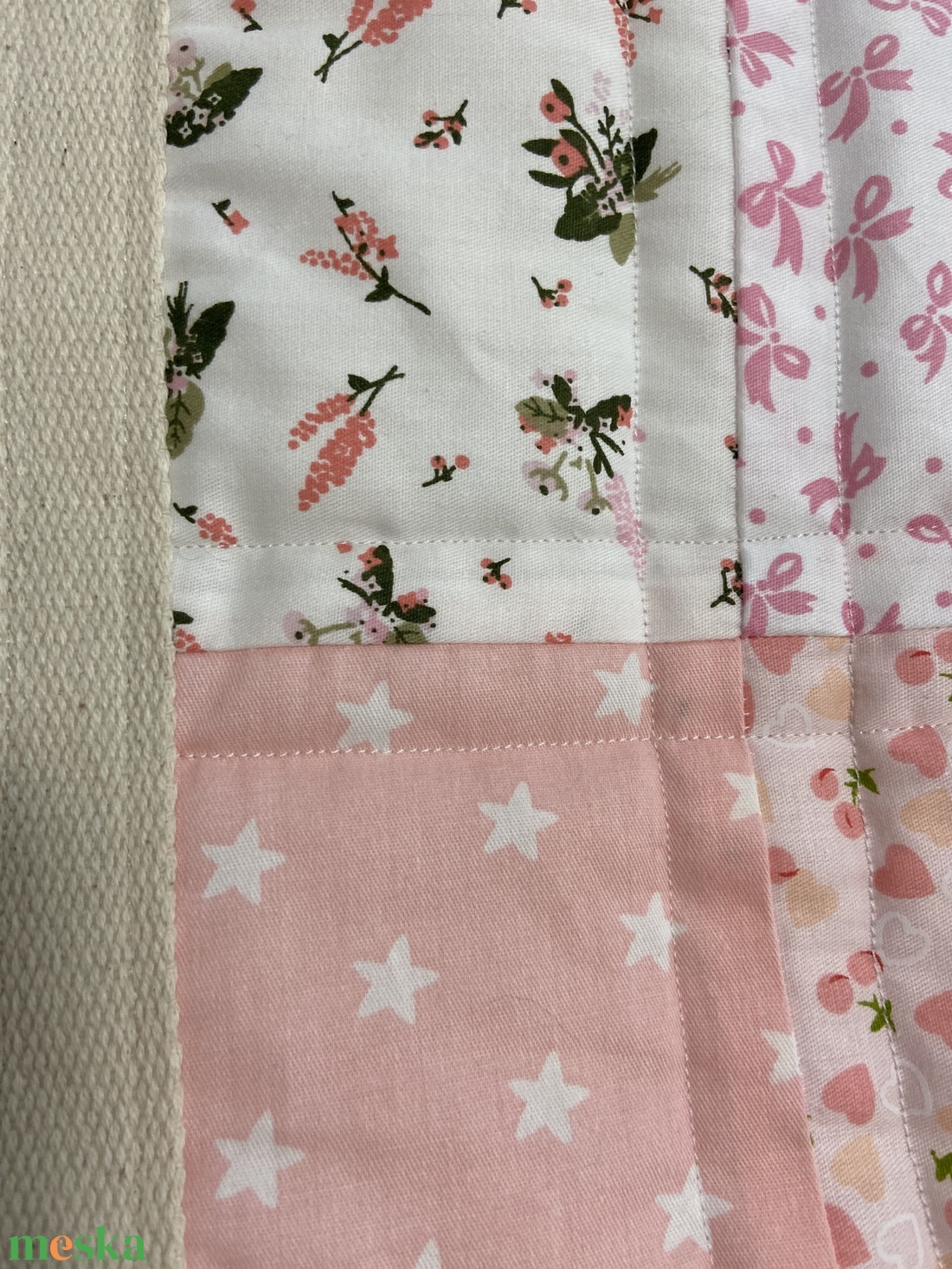  shopper táska, saját, vagy gyerek ruhából, patchwork  - táska & tok - bevásárlás & shopper táska - shopper, textiltáska, szatyor - Meska.hu