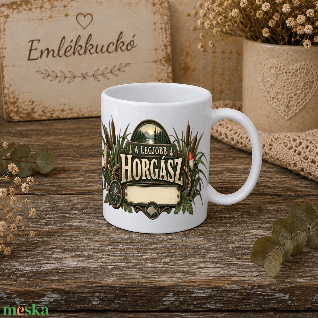 Személyre szabható horgász bögre � A legjobb horgász - otthon & életmód - konyhafelszerelés, tálalás - tálalás - bögre & csésze - Meska.hu
